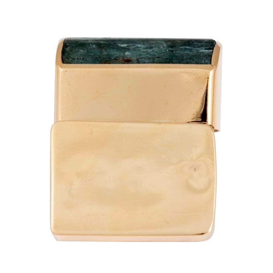 Emerald Cut Emerald Verdura Custom Pillbox for Purse or Handbag For Sale