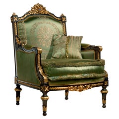 Emerald Victorian Armchair by Modenese Gastone