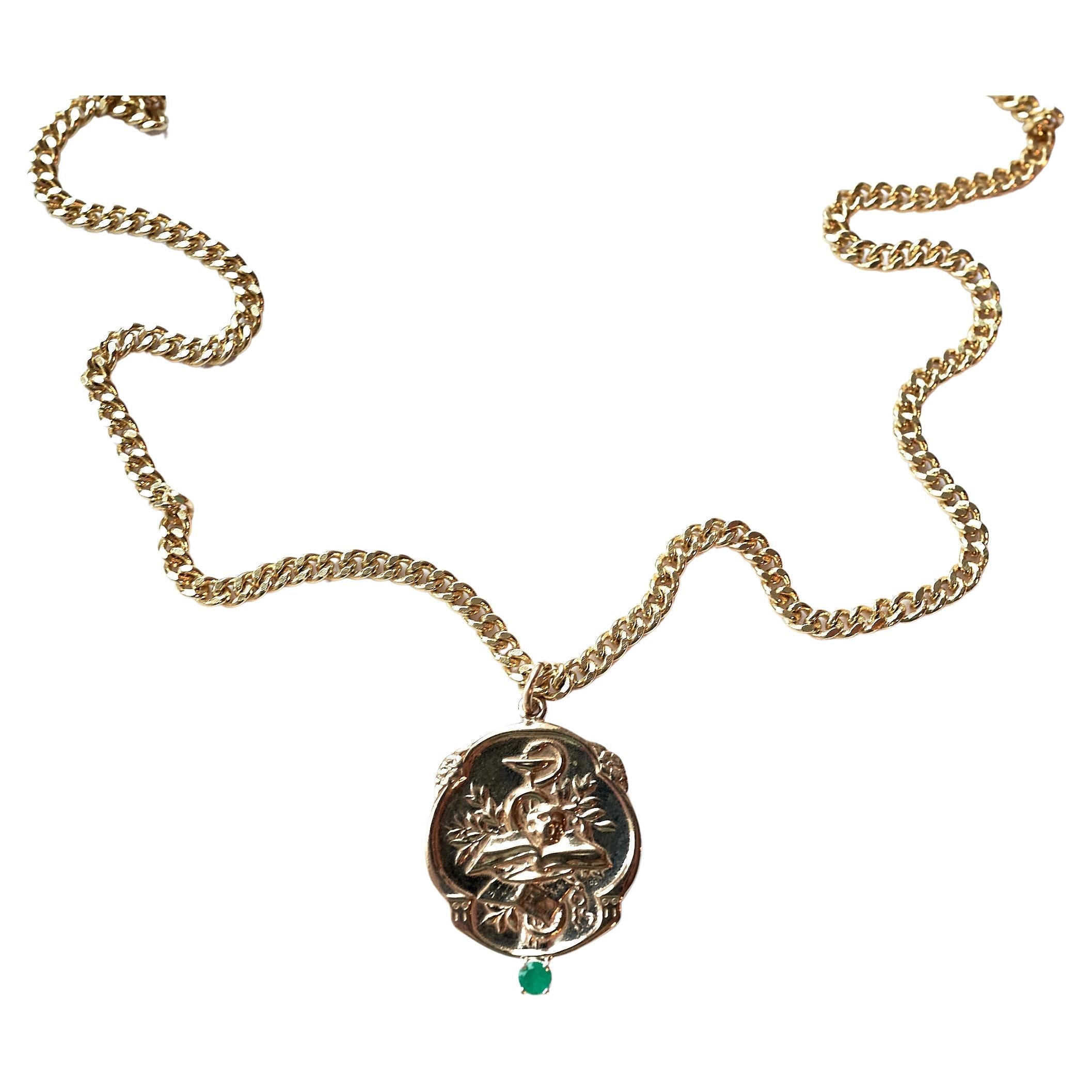 memento mori gold pendant