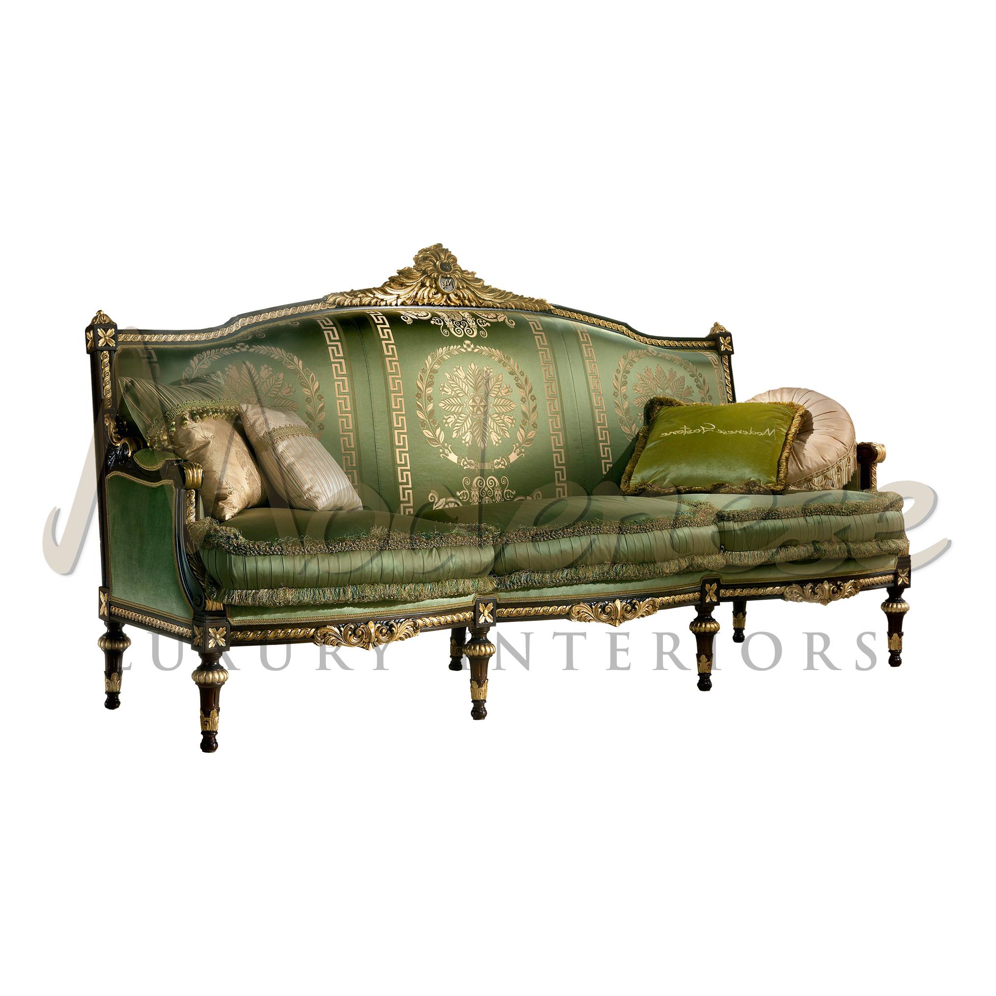 Emerald Victorian Three Seater Sofa by Modenese Gastone For Sale at 1stDibs