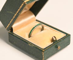 1 Carat Emerald Wedding Ring. Calibre Cut Natural Emerald Eternity Band Platinum