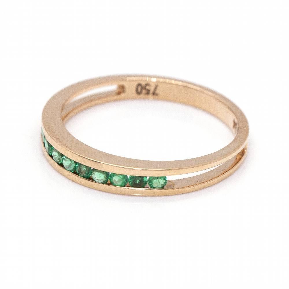 Women's Emerald Wedding Ring For Sale