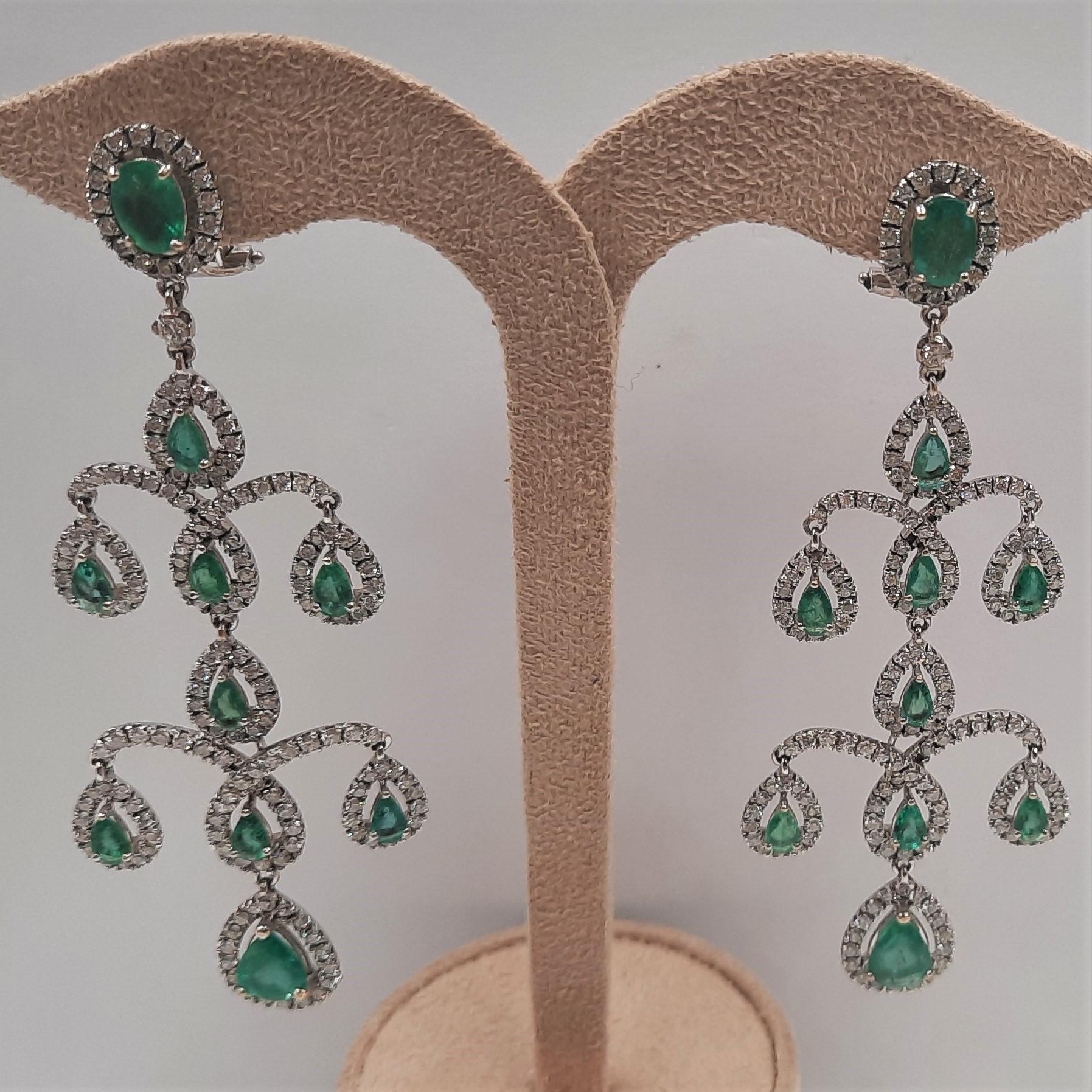 diamond chandelier emerald cut