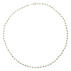 Emerald White Gold Necklace Handcrafted in Italy by Botta Gioielli