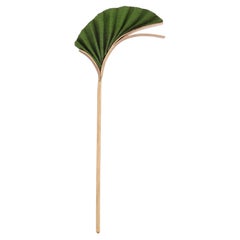 Emerald Wing Hair Pin in Bronze, Silk & 24k Vermeil Gold by Katerina Makriyianni