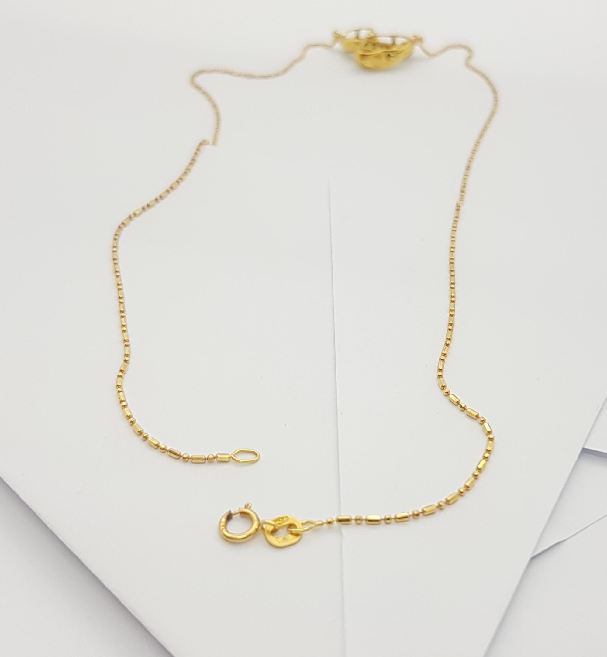 Collana di smeraldi e diamanti con montatura in oro 18 carati in vendita 8