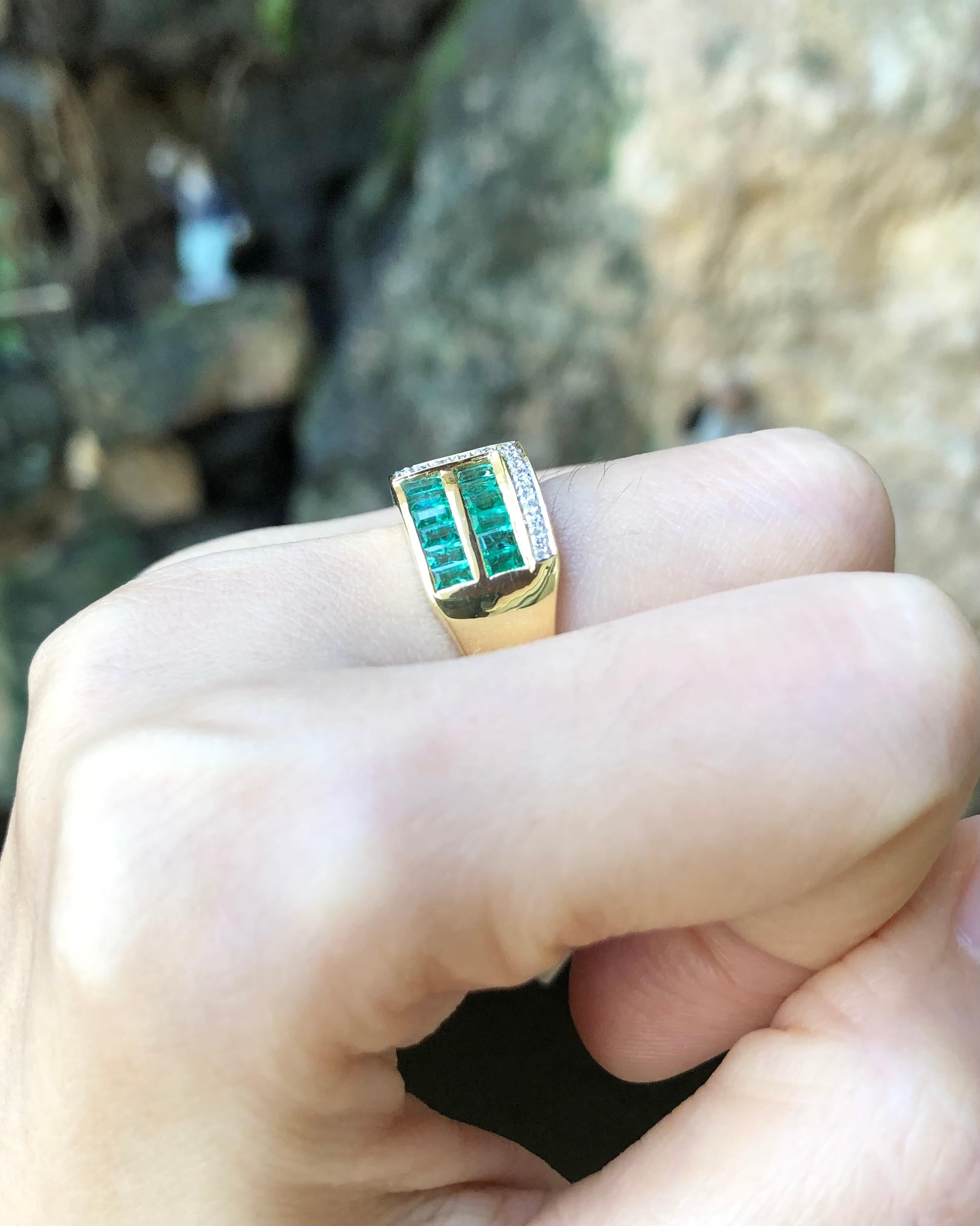mens wedding bands with emeralds