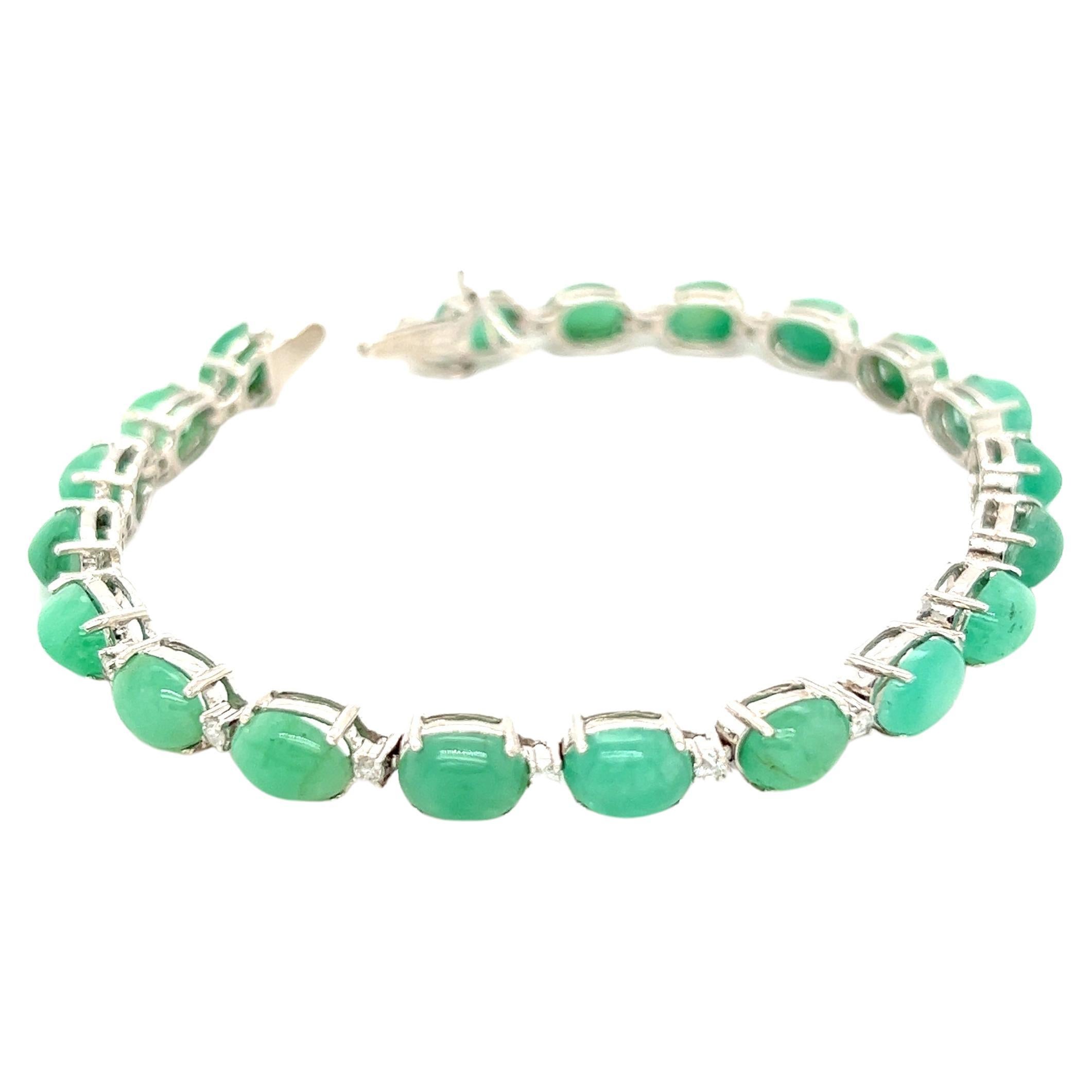 Emerald With Love Bracelet For Sale