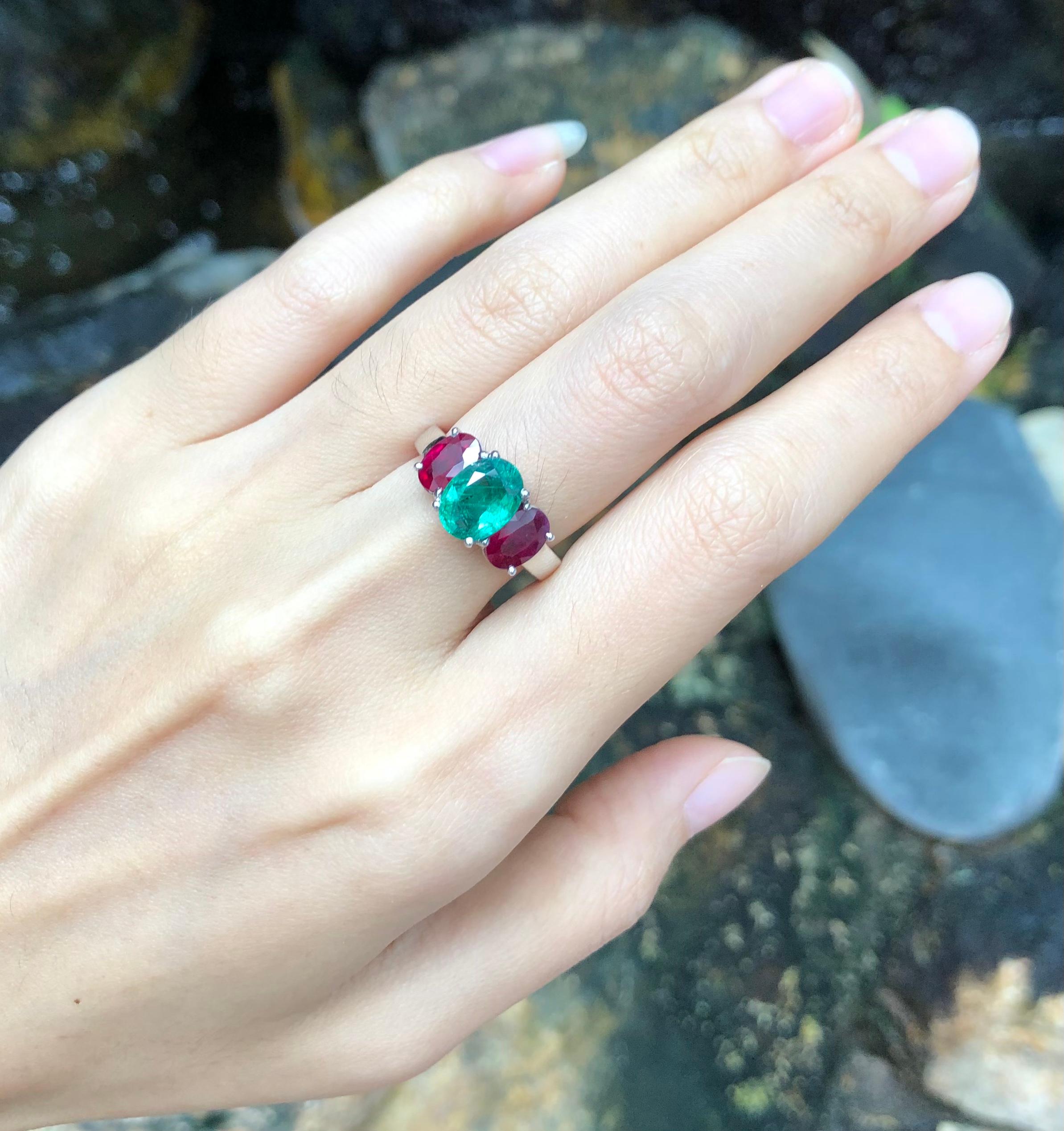 ruby and emerald engagement rings