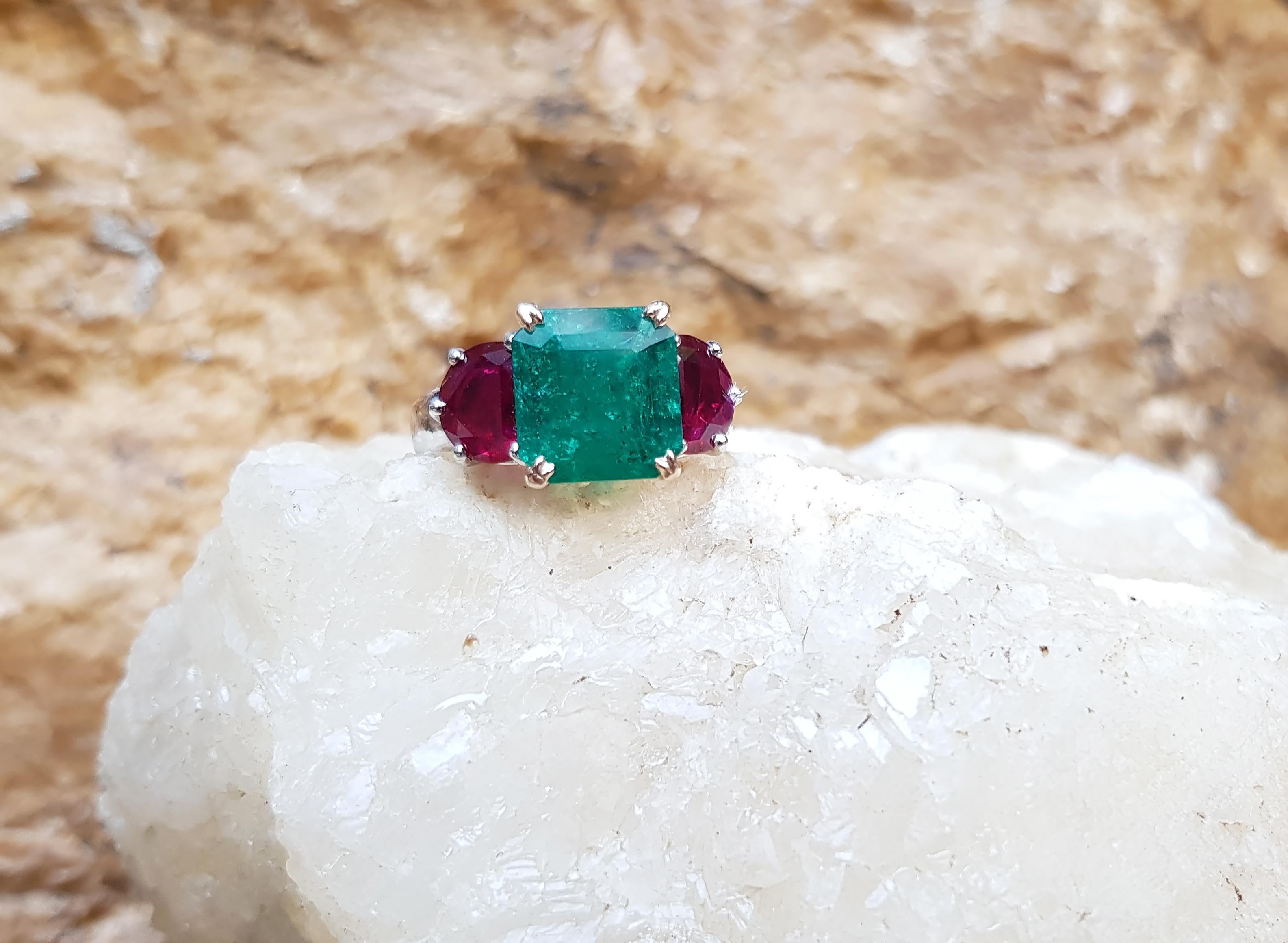 emerald and ruby rings