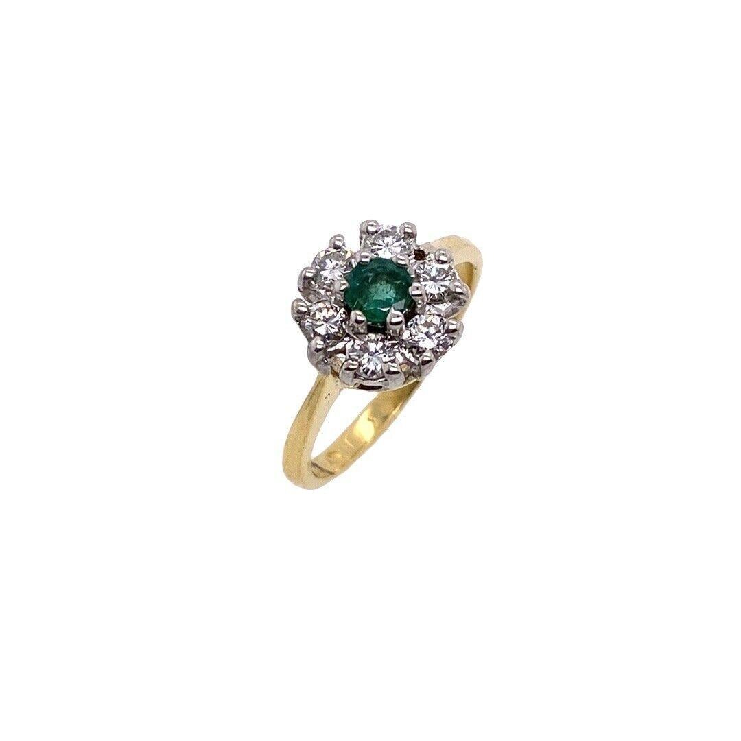 18ct Yellow&White Gold Emerald+Diamond Cluster Ring, Set With 0.30ct Diamonds

This beautiful ring is set with 0.30ct diamonds, and a round emerald center stone. The ring is made of 18ct yellow and white gold.

Additional Information:
Total Diamond