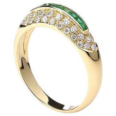 Emeralds and Diamond Ring