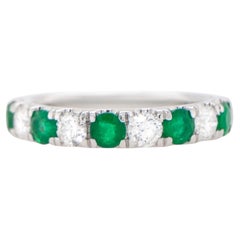 Bandring mit Smaragden und Diamanten 1,31 Karat 18K Gold
