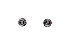 Emeralds, Diamonds 18 Karat White Gold Stud Earrings