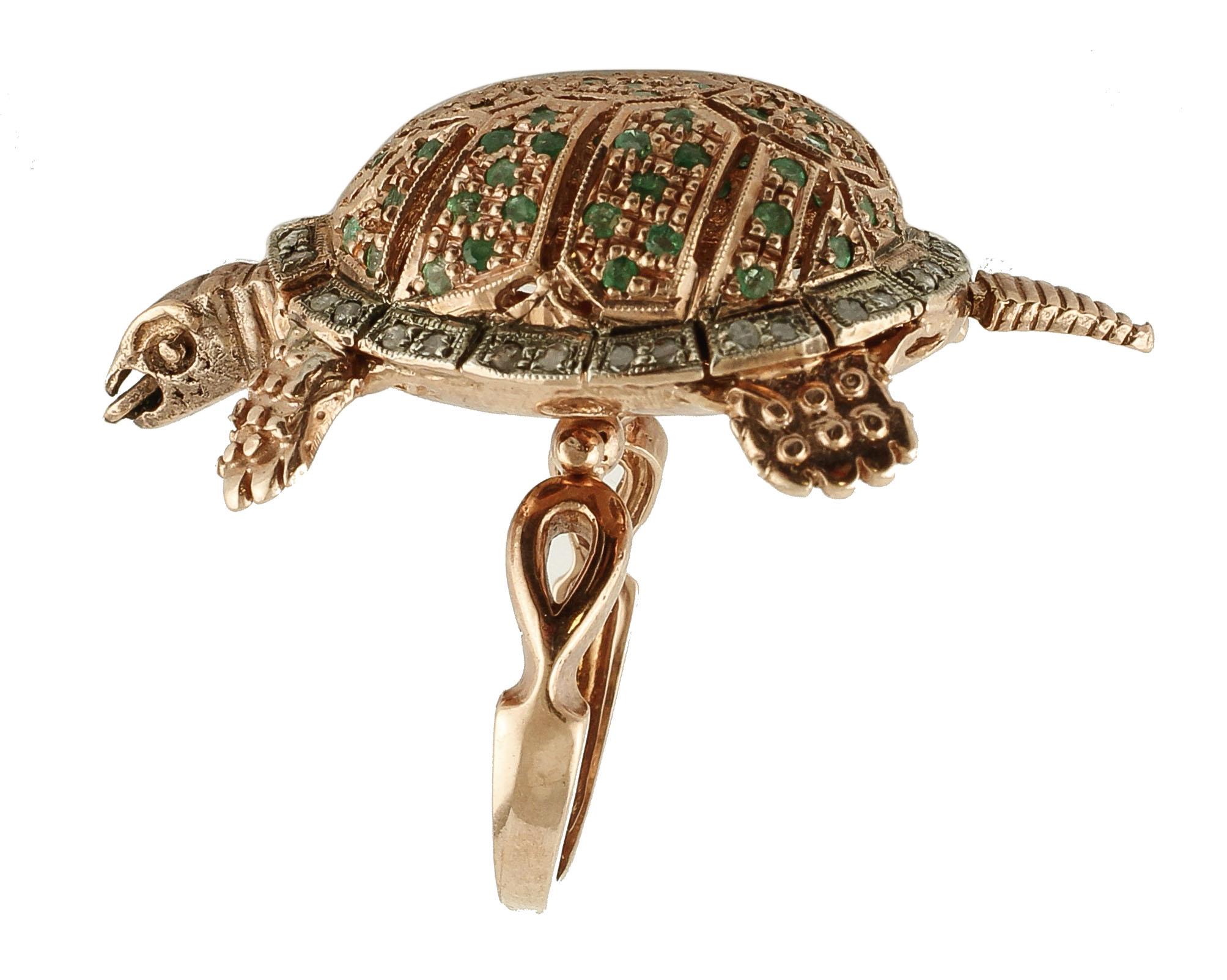 emerald turtle ring