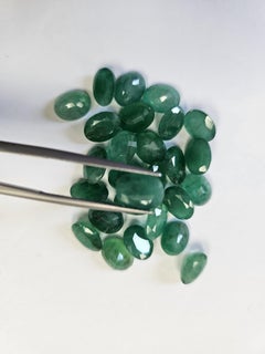 Smaragde für die Schmuckherstellung Facettenschliff Edelstein 9x7MM Kalibriert Edelstein