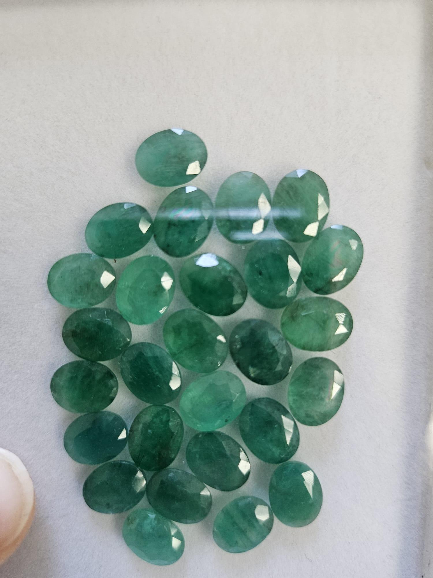 Emerald Cut Emeralds for Jewelry Making Faceted Cut Gemstone 9x7MM Calibrated Gemstone For Sale