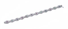 Emeralds, Rubies, Sapphires, Diamonds, 12 Karat White Gold Bracelet.
