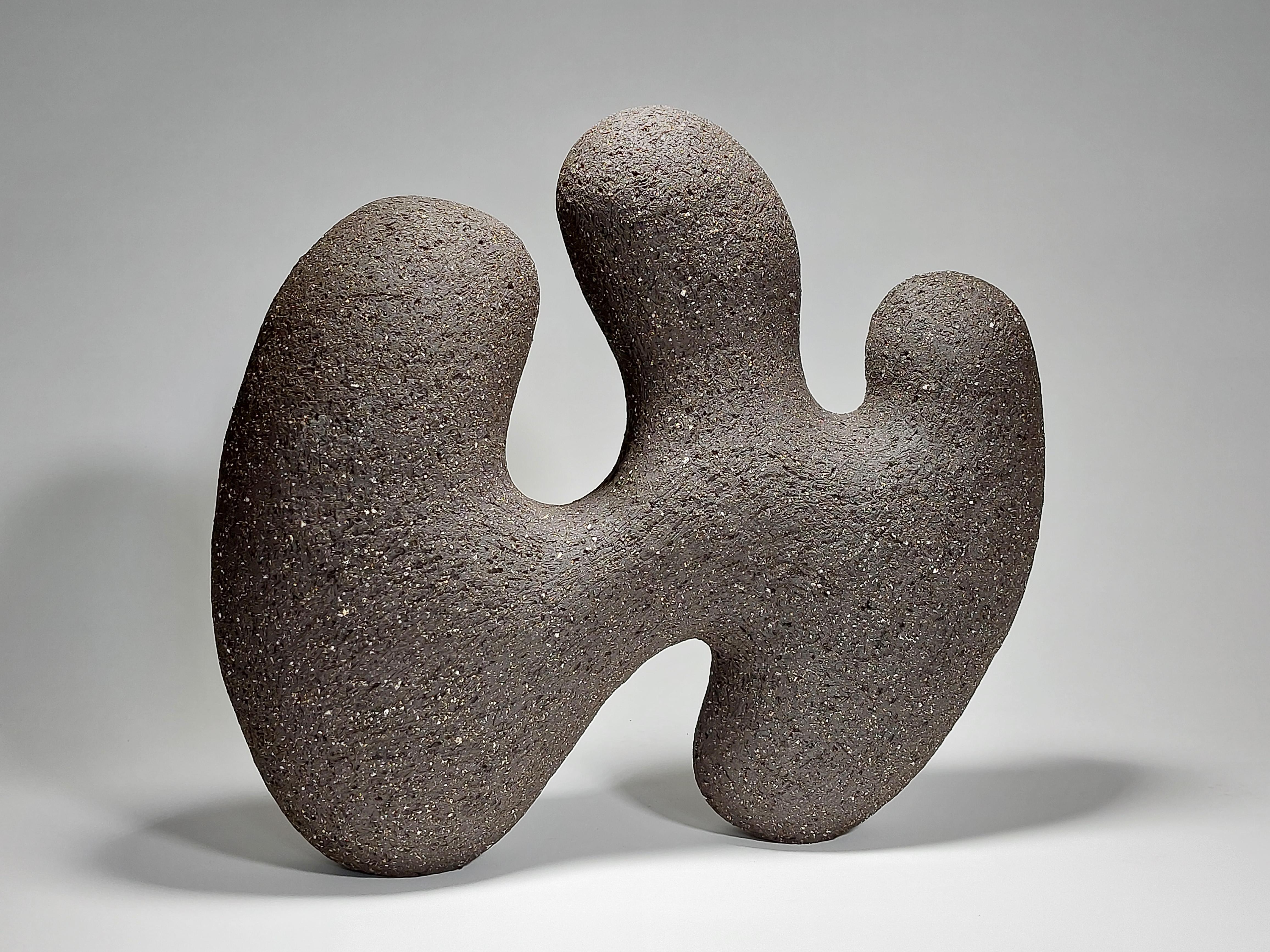 Emerge - Scultura astratta in ceramica nera di Rachel Peters, Regno Unito, In magazzino In condizioni Nuovo in vendita a Wirral, GB