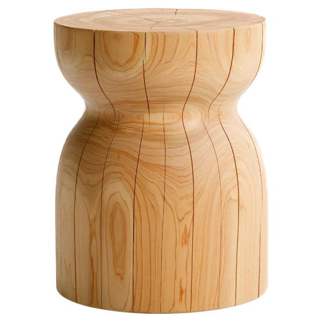 Luxury Modern Organic Sculptural Side Table/Stool made from Sustainable ...