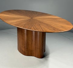 Emergence Collection Oval Walnut Dining Table by Aaron Saxton