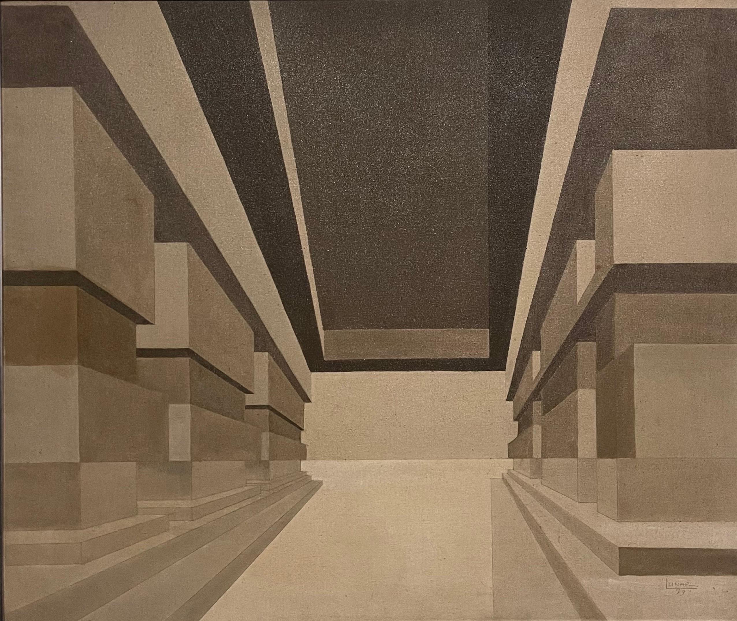 Provenienza: Galeria A Cesar Segnini, Caracas Venezuela.

 Emerio Dario Lunar è nato il 27 gennaio 1940 a Cabimas, nello stato di Zulia. Autodidatta in pittura, compie gli studi primari nella sua città natale e successivamente segue corsi per