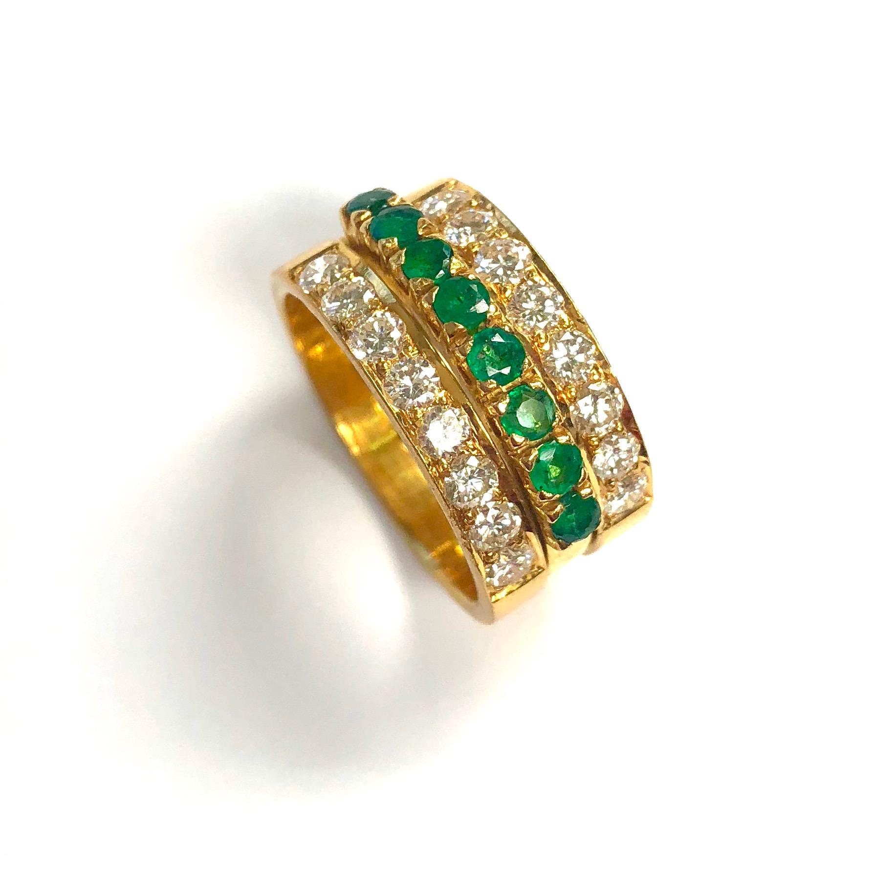 emerald and ruby band
