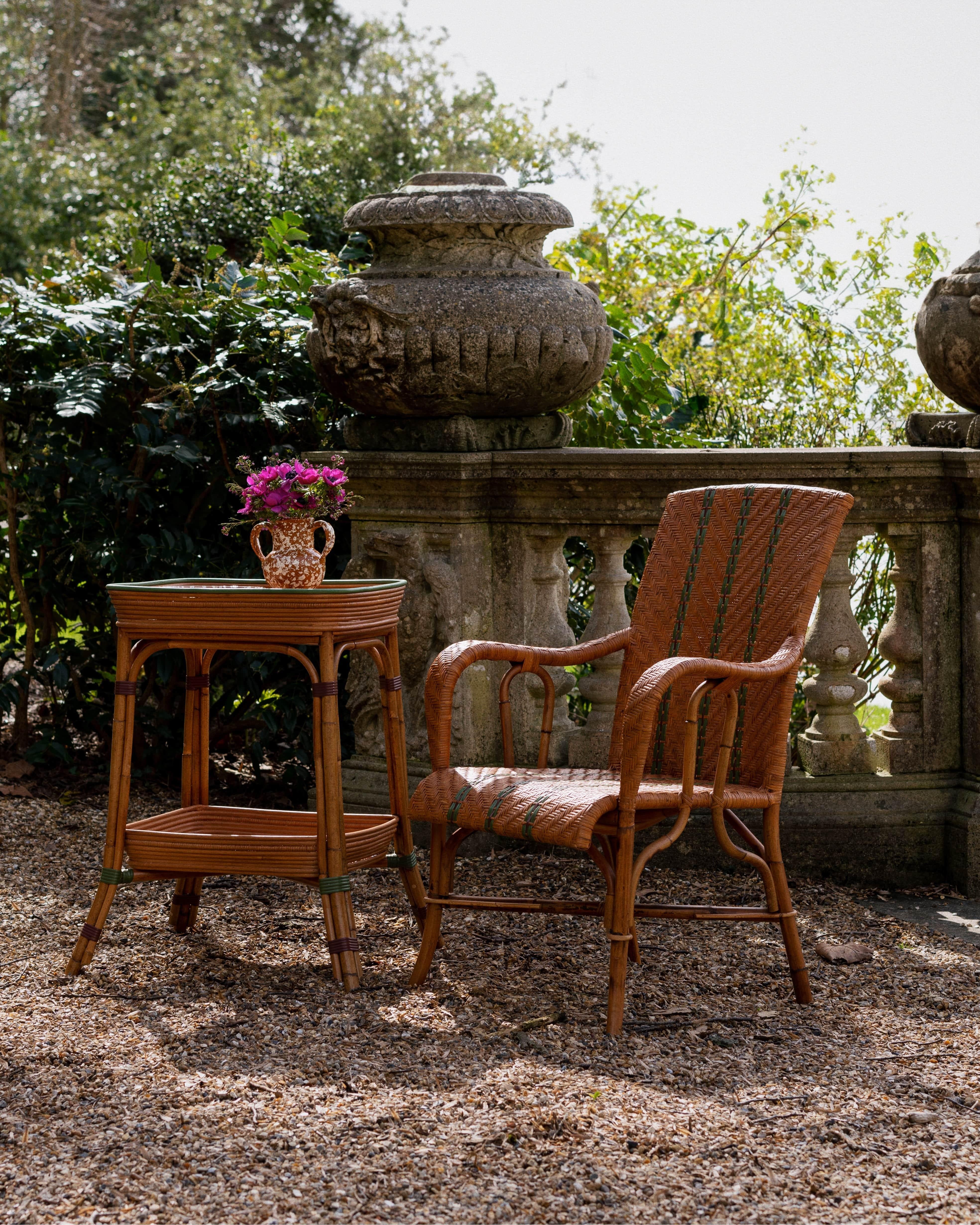 Belle Époque Fauteuil Emerson en vert Bistro - NOUVEAU en vente