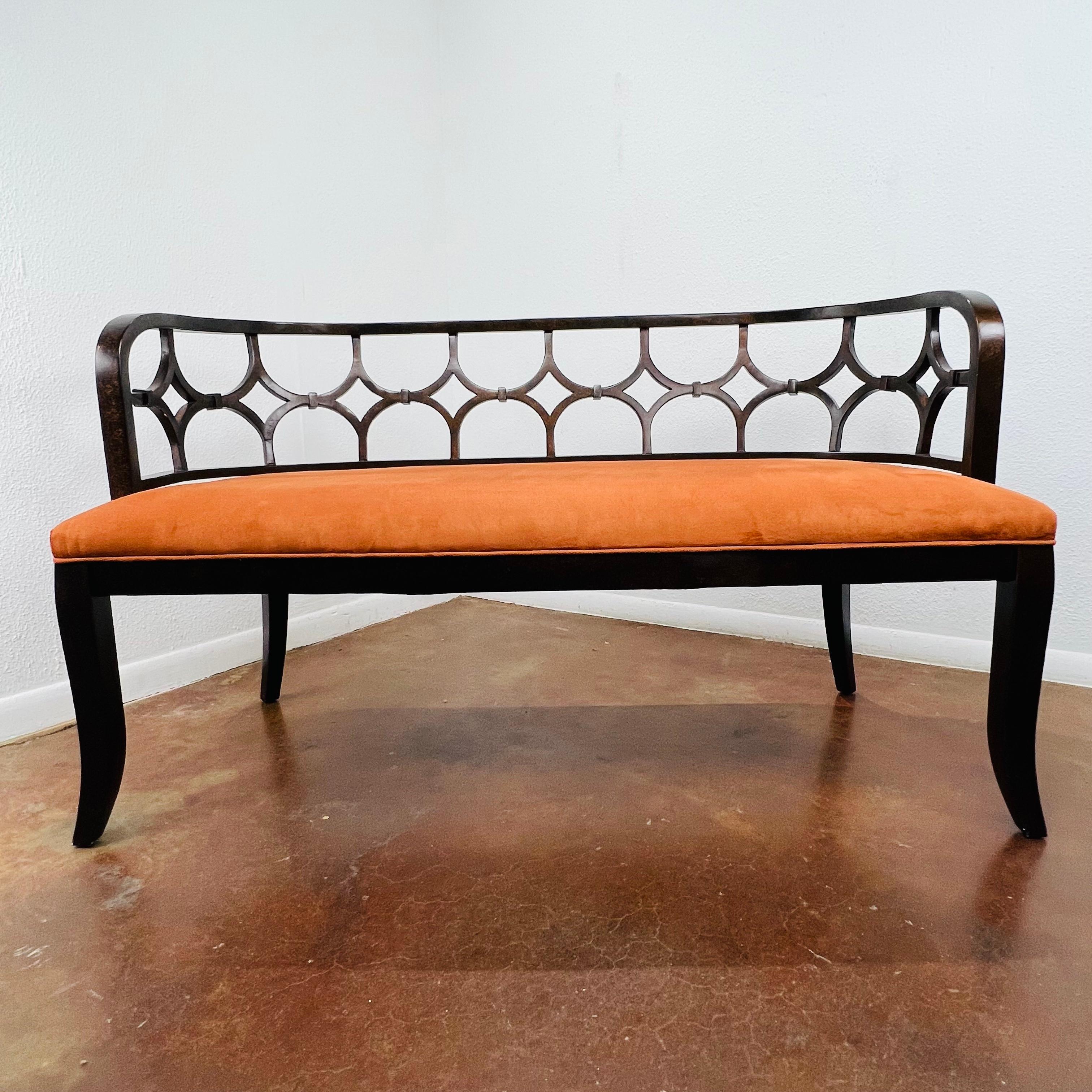 Upholstery Emerson Bentley Carved Wood Frame 