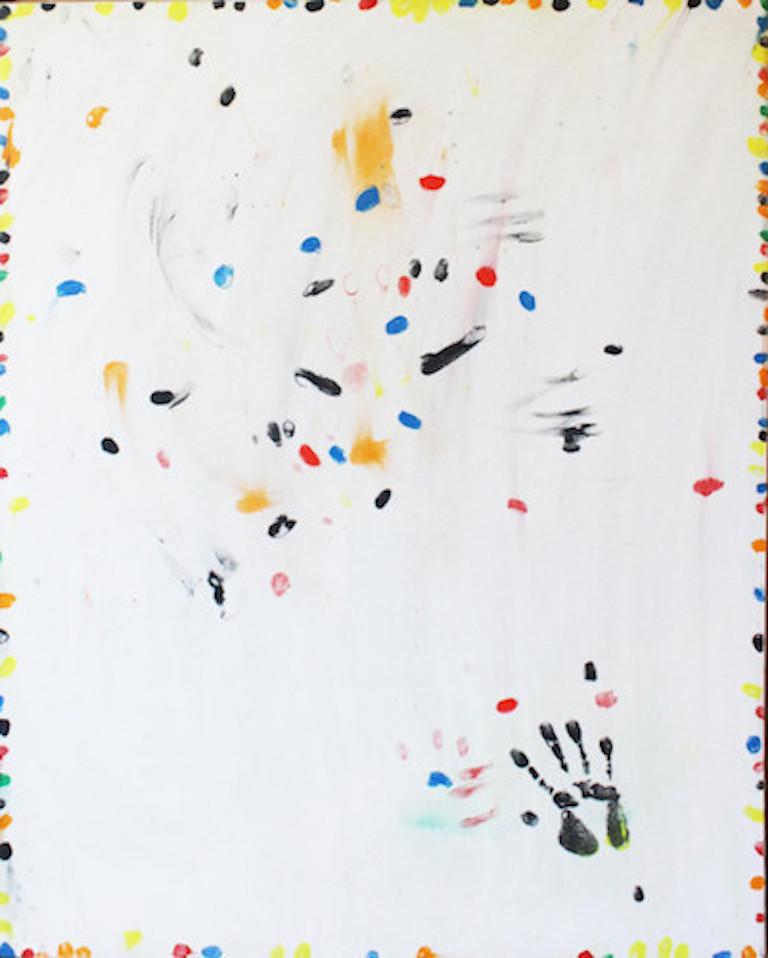 Emerson Woelffer Abstract Painting - 50 Fingers, 1968