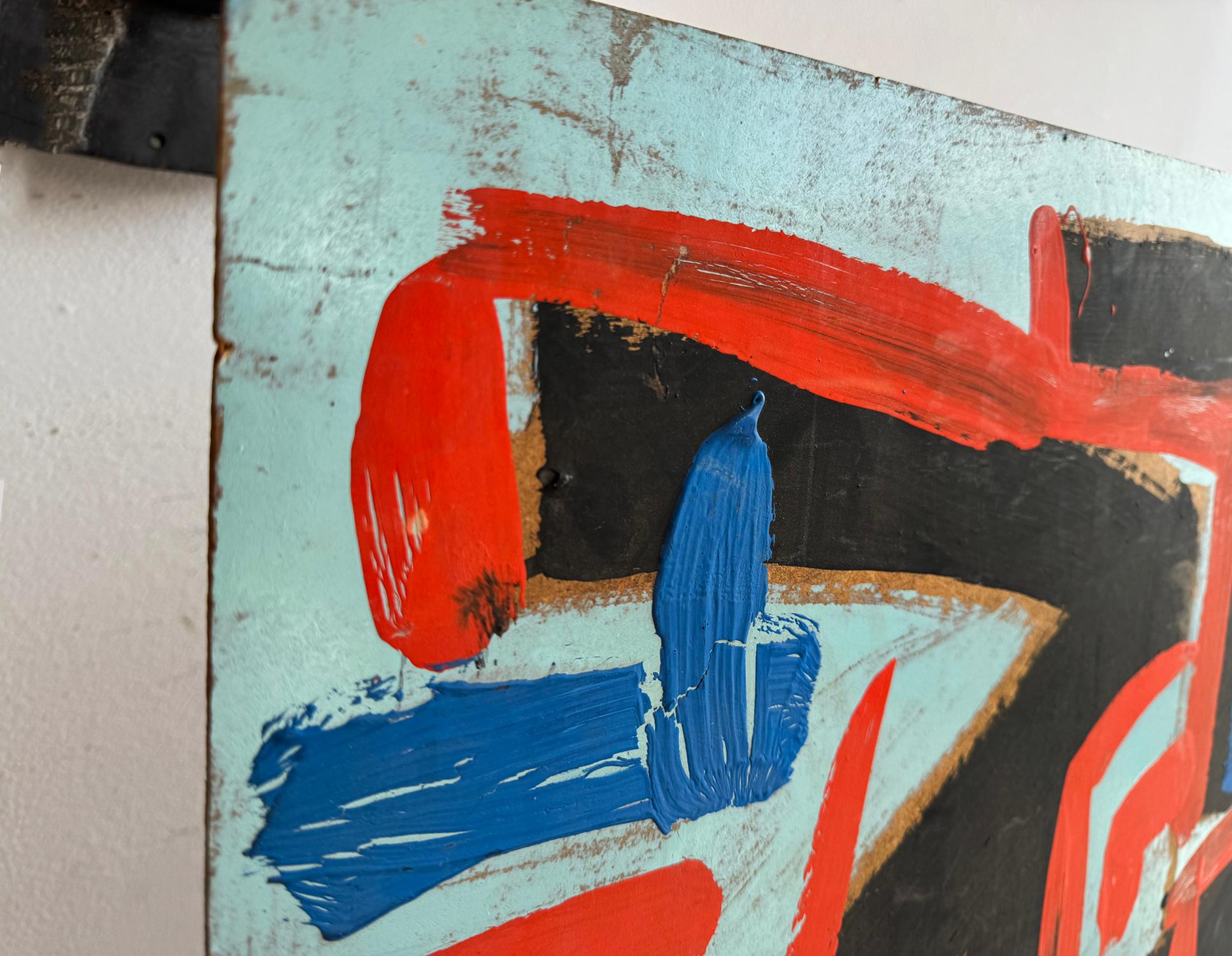 It's 1951. Who was doing painting like this?  Franz Kline, Arshile Gorky, Jackson Pollock, Franz Kline, Mark Rothko, Willem de Kooning, Adolph Gottlieb, Clyfford Still, Robert Motherwell, Lee Krasner  and Emerson Woelffer.
Signed and dated lower
