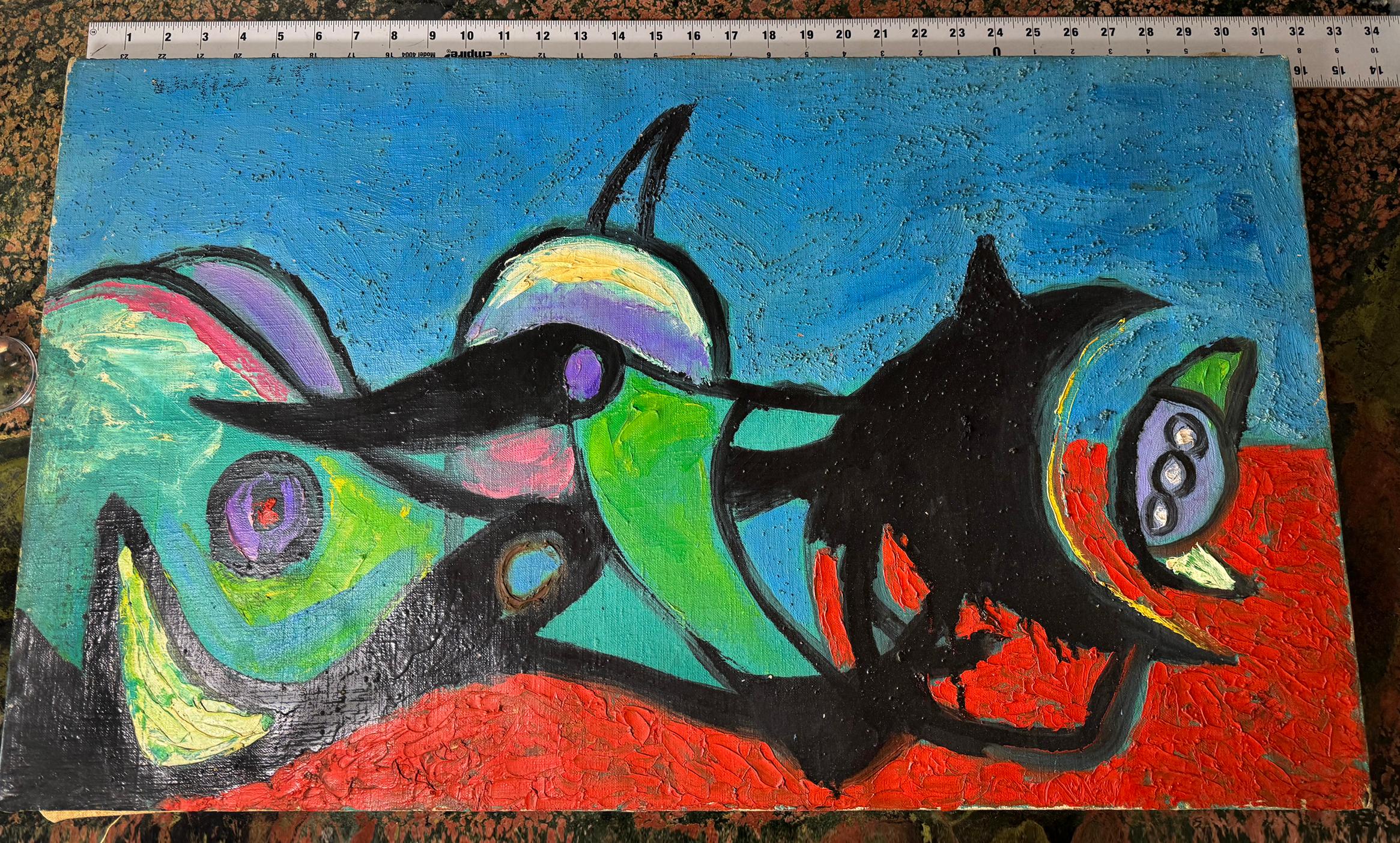 Biomorphic Forms  - Early Abstract Expressionist - like Arshile Gorky - Painting by Emerson Woelffer