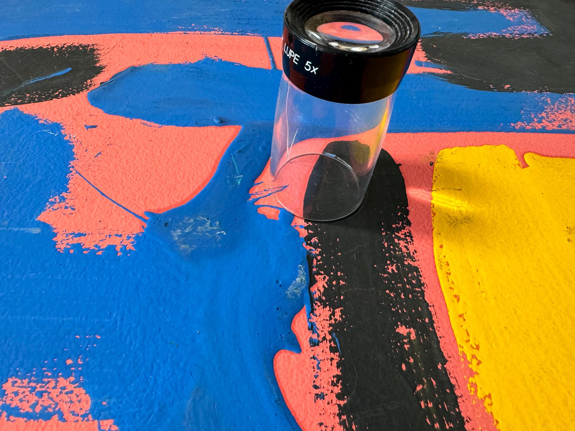 Per quanto riguarda la pittura dell'Espressionismo astratto, si potrebbe affermare che più è antica, più è storicamente importante. Questo straordinario action painting non oggettivo è caratterizzato da vaste distese di colore puro applicate in modo