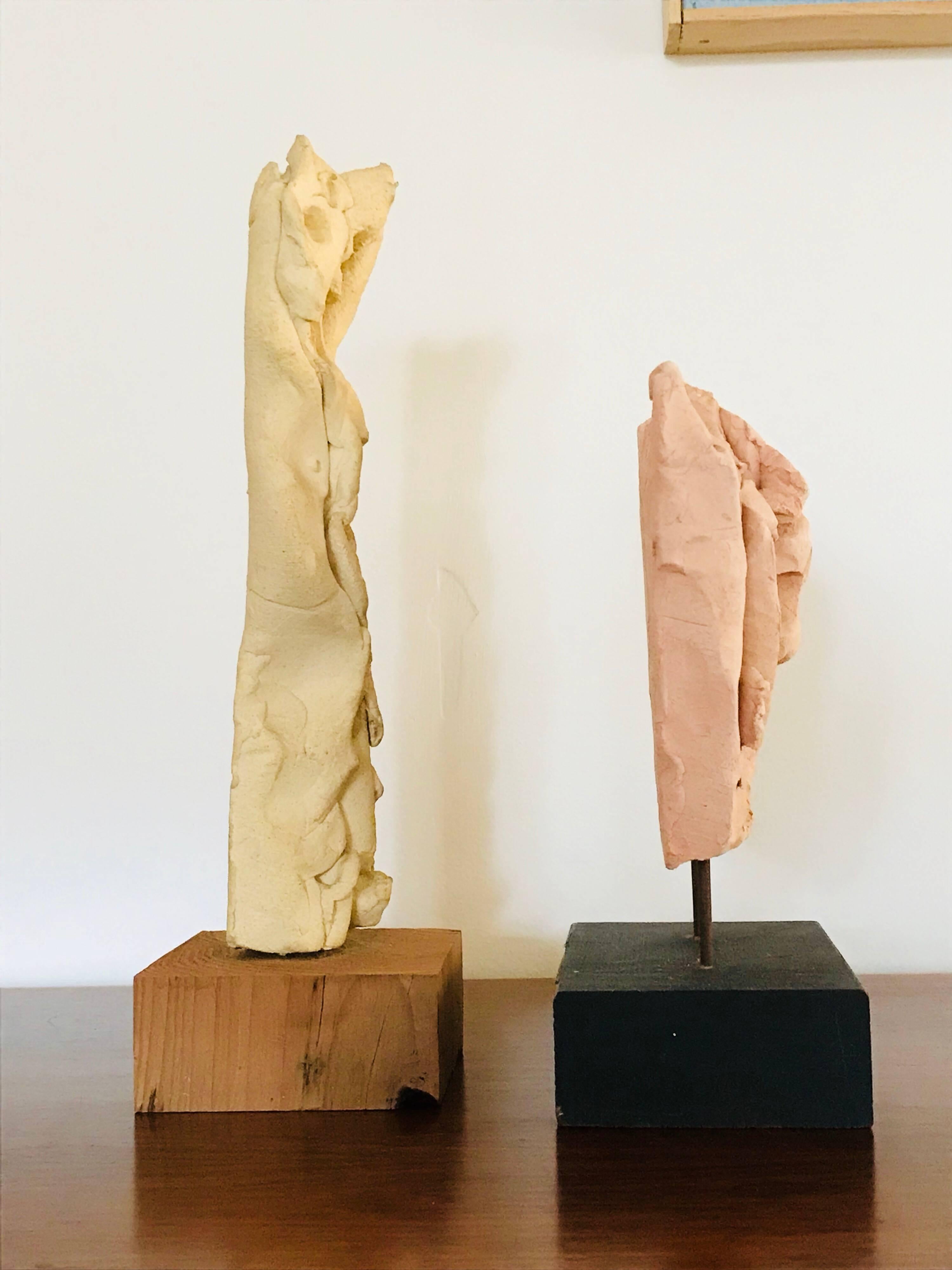 Hand-Crafted Emerson Woelffer Abstract Expressionist Ceramic Sculptures, 1979