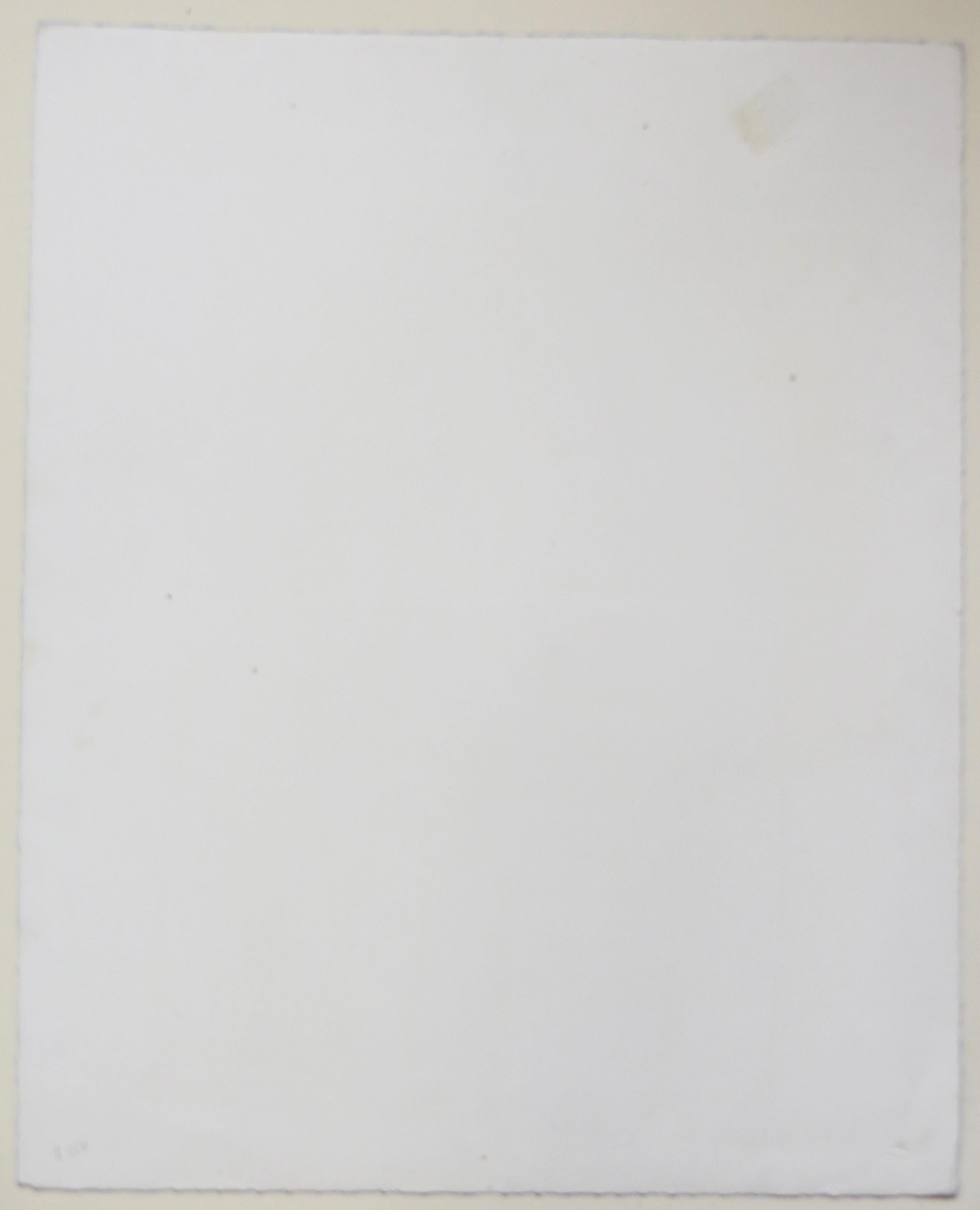 Ohne Titel, 1968 (Blau), Abstract Print, von Emerson Woelffer