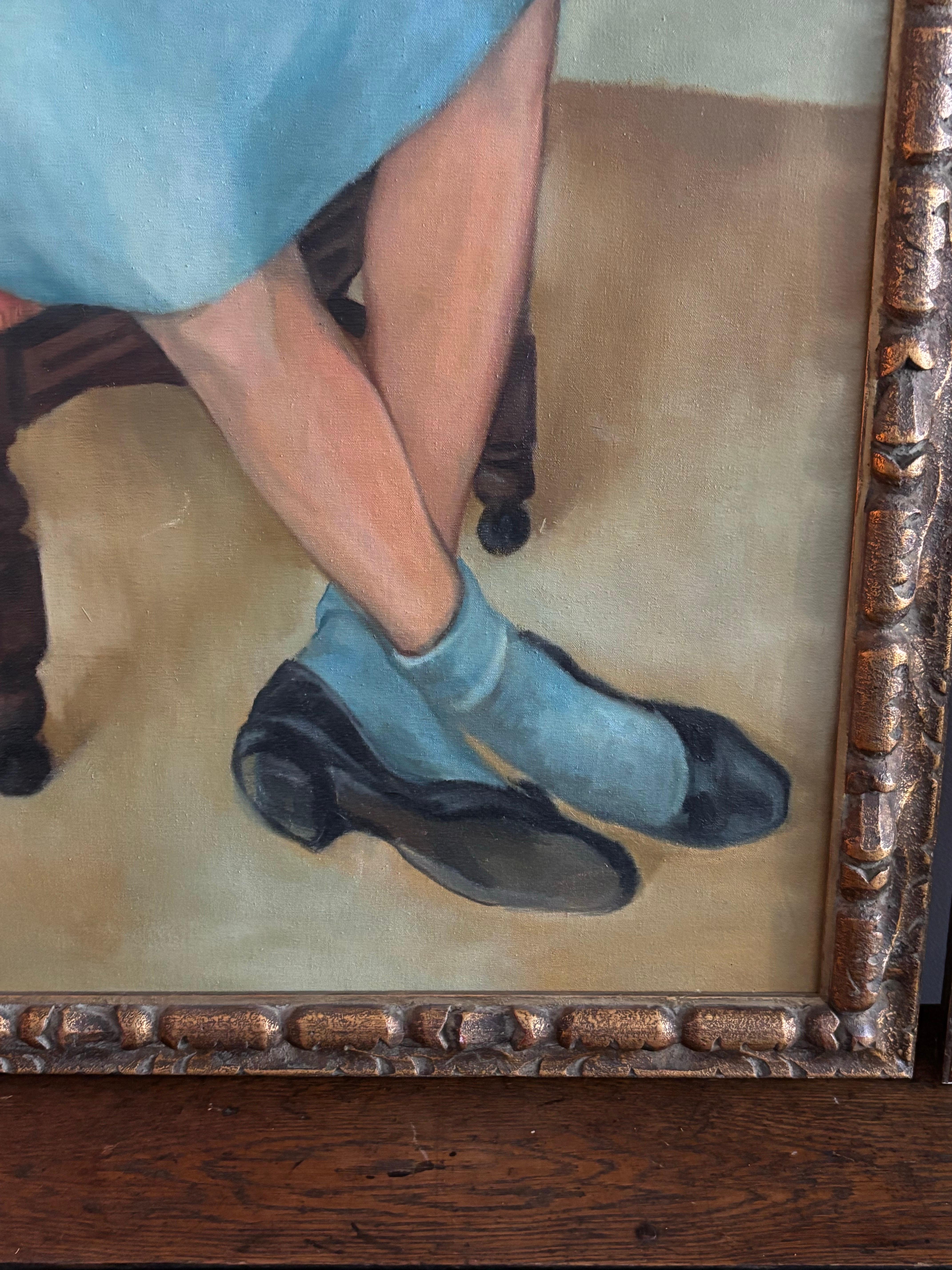 Emery Bopp  1970’s oil on canvas portraits For Sale 4