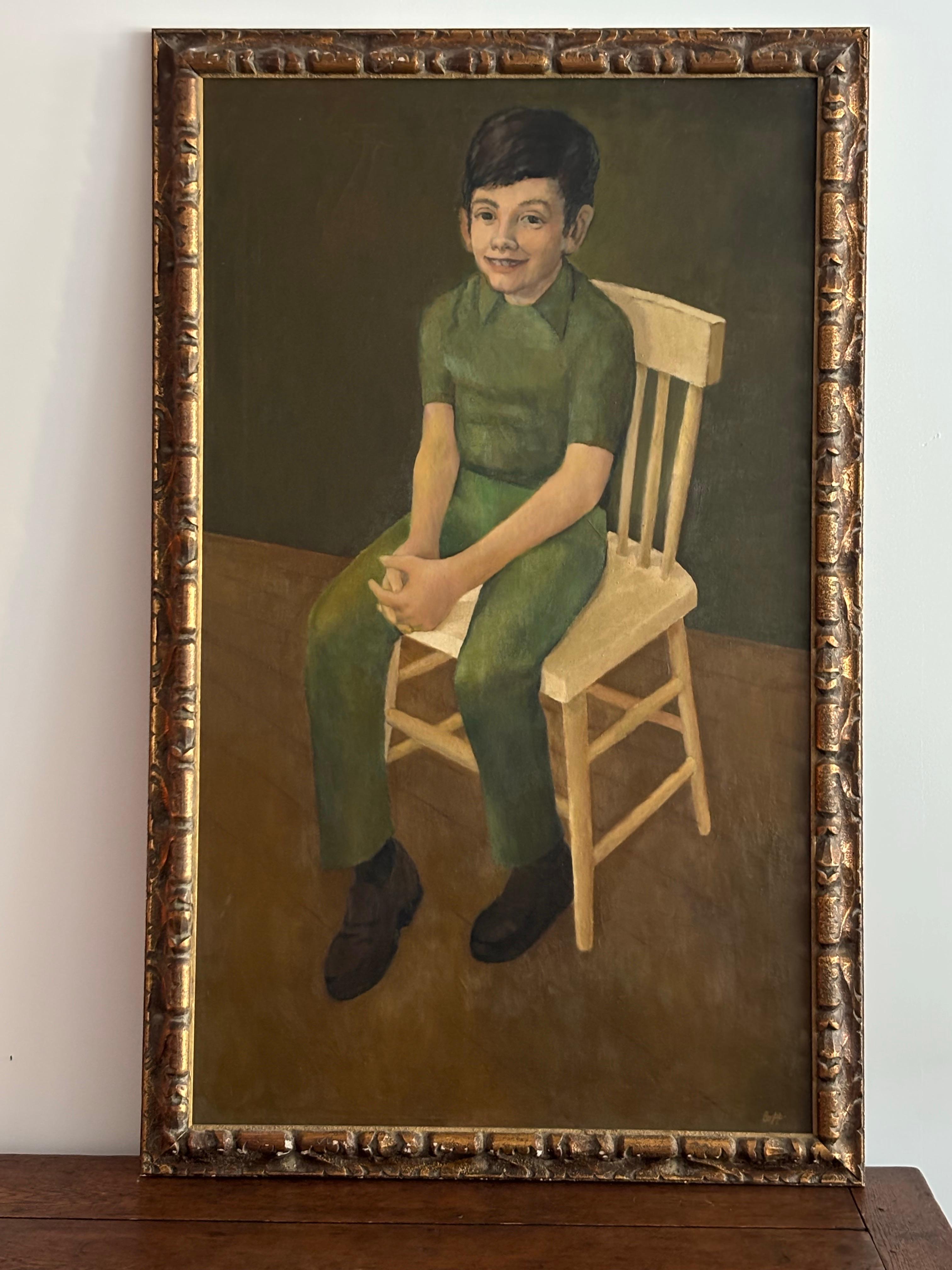 Emery Bopp  1970’s oil on canvas portraits For Sale 1