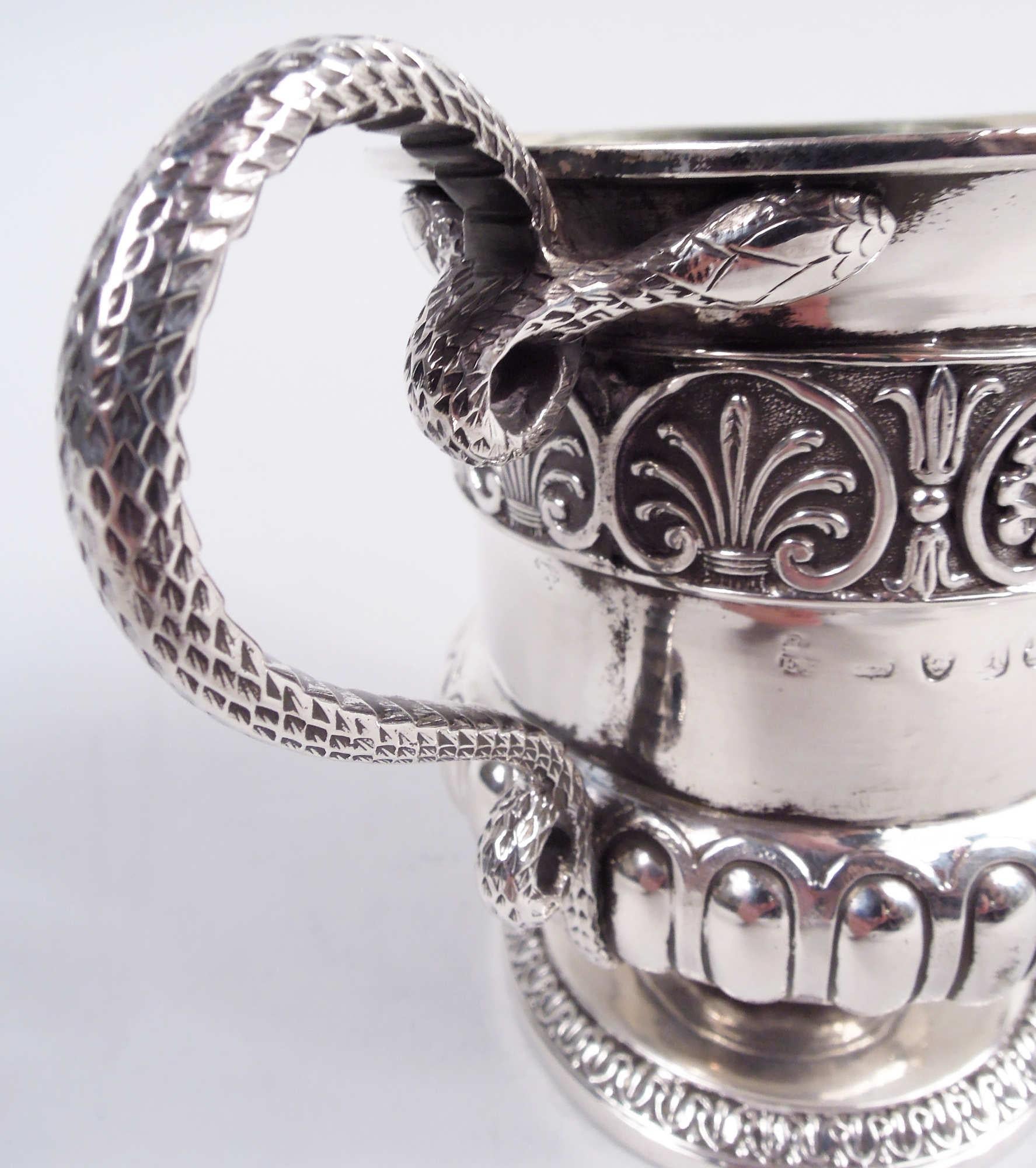 Emes & Barnard English Georgian Regency Sterling Silver Mug, 1816 For Sale 5