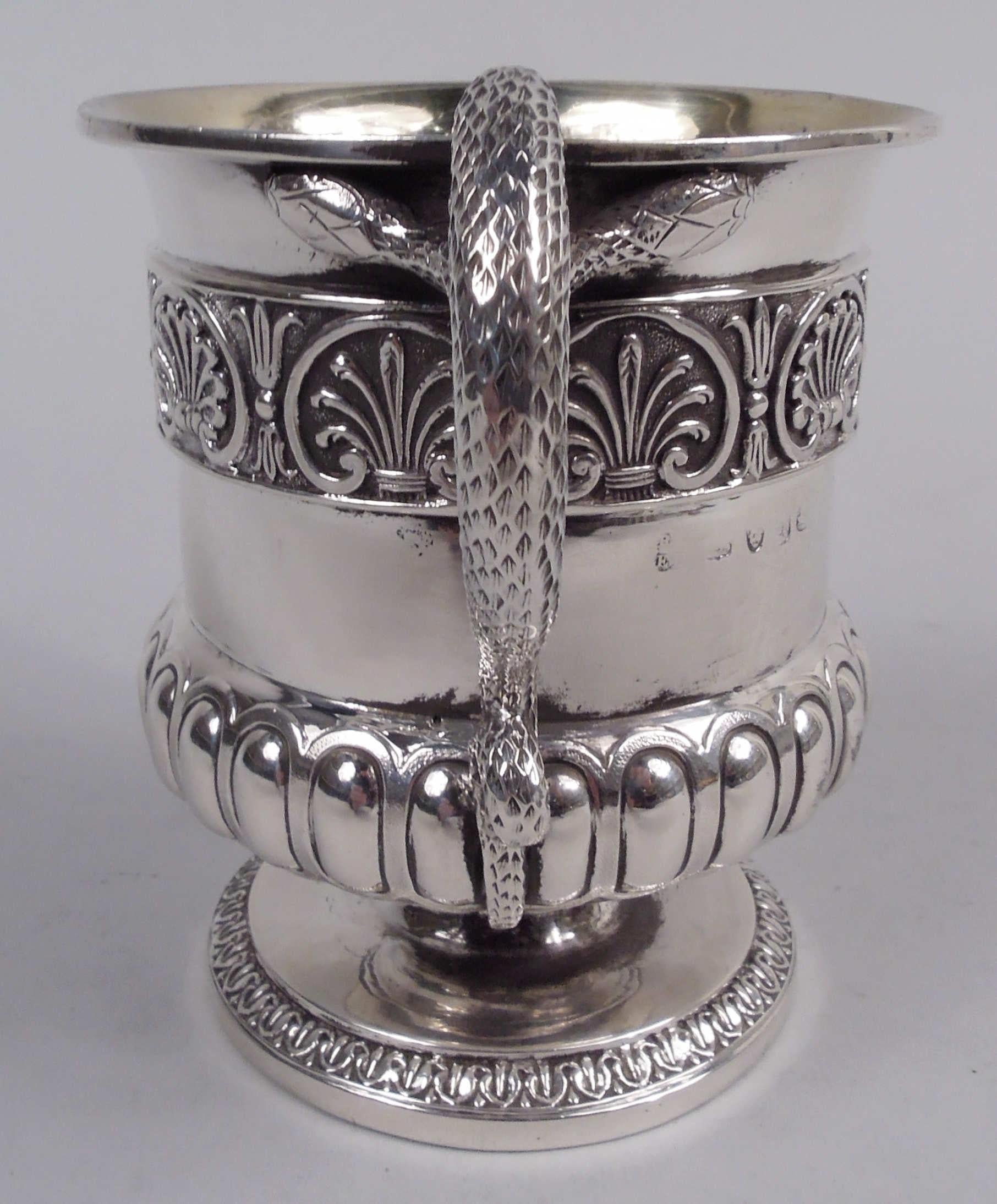 Emes & Barnard English Georgian Regency Sterling Silver Mug, 1816 For Sale 2