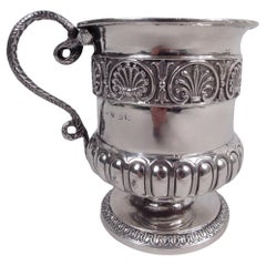 Tasse anglaise de style Régence géorgien en argent sterling Emes & Barnard, 1816