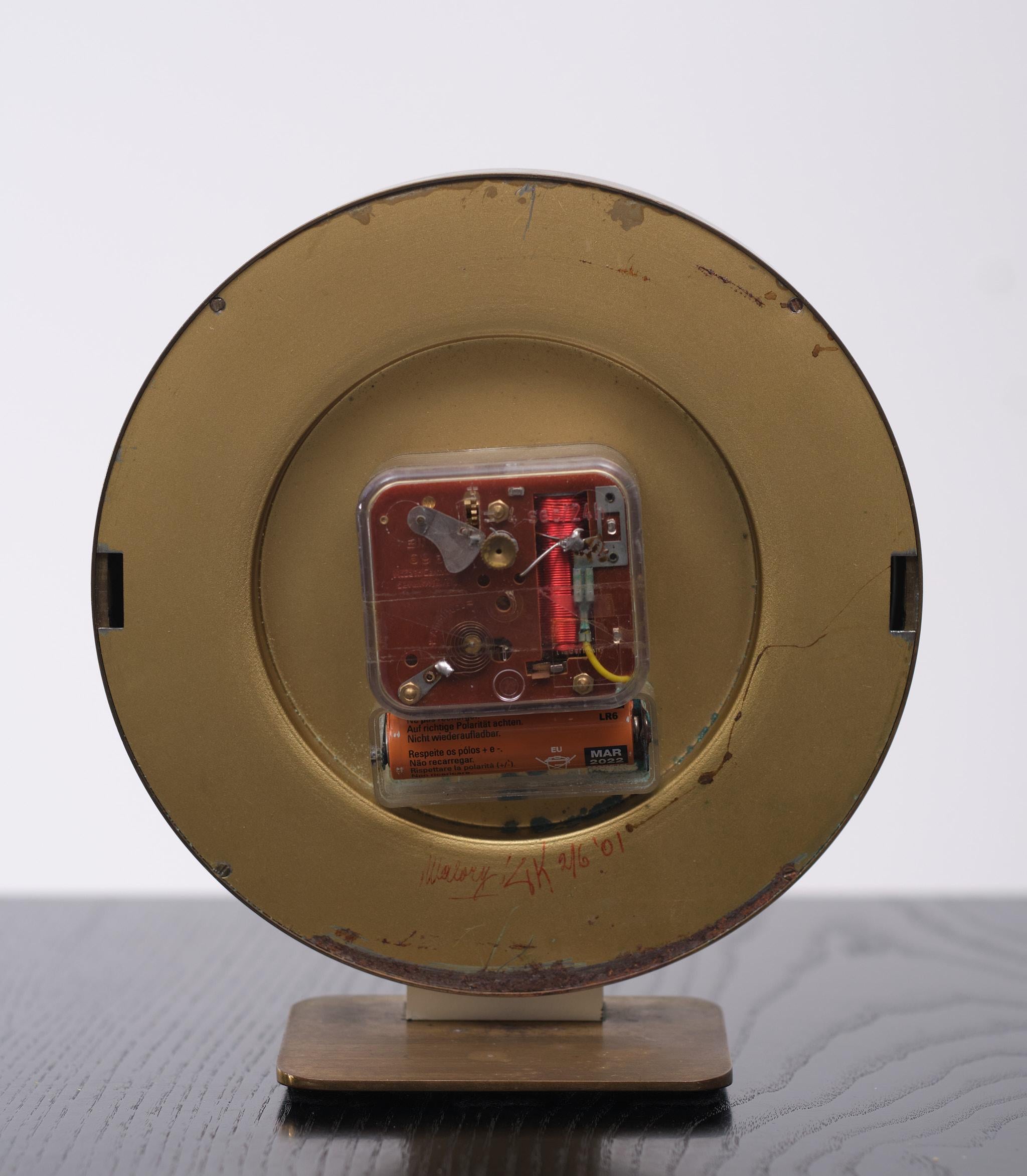 Mid-Century Modern Emes Brass Table Clock 1960s Germany