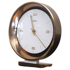Emes Brass Table Clock 1960s Germany