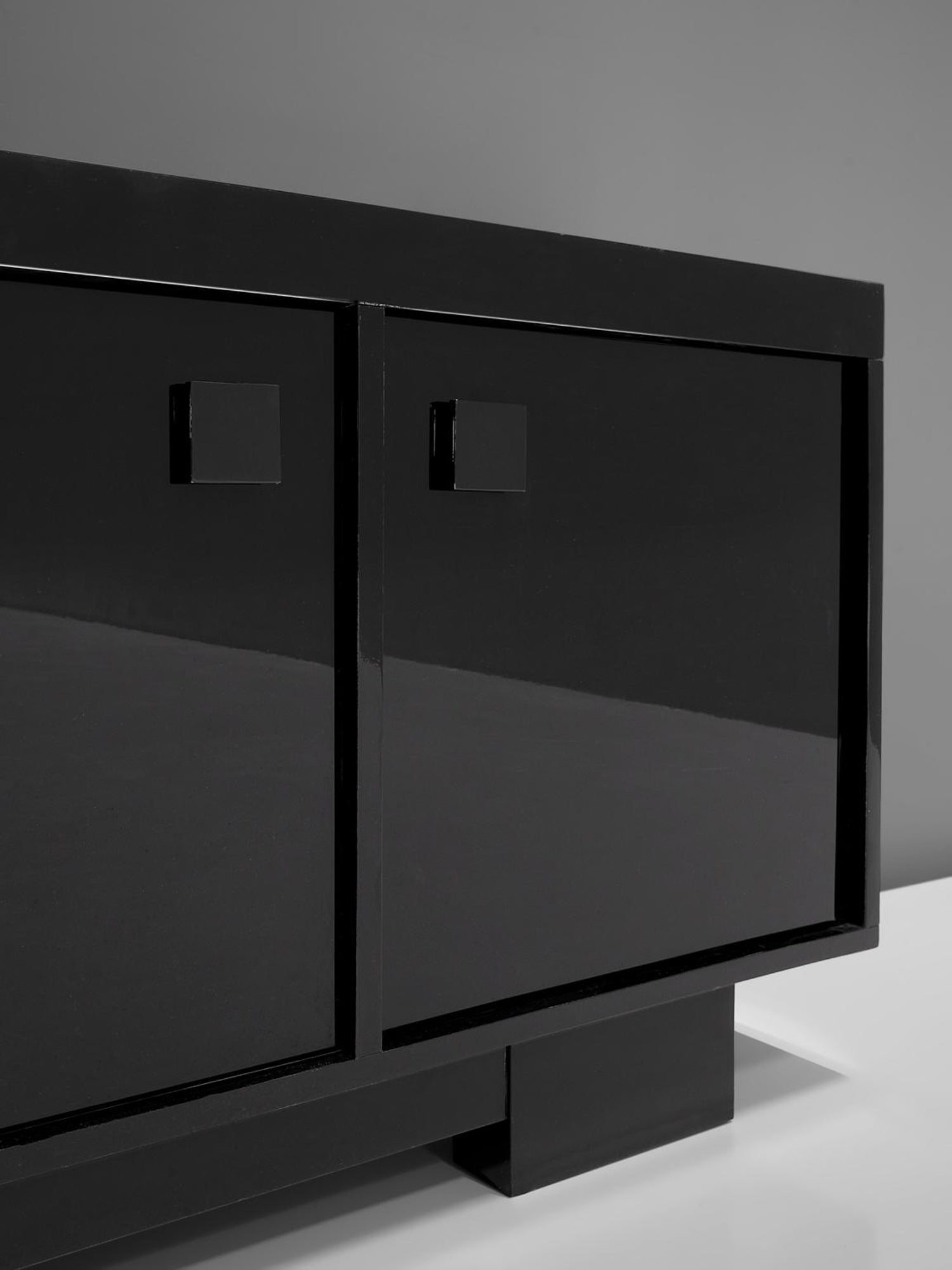 Emiel Veranneman Black High Gloss Sideboard For Sale At 1stdibs