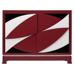 Emiel Veranneman for DeCoene Decor ‘Stereo’ Sideboard in Magenta