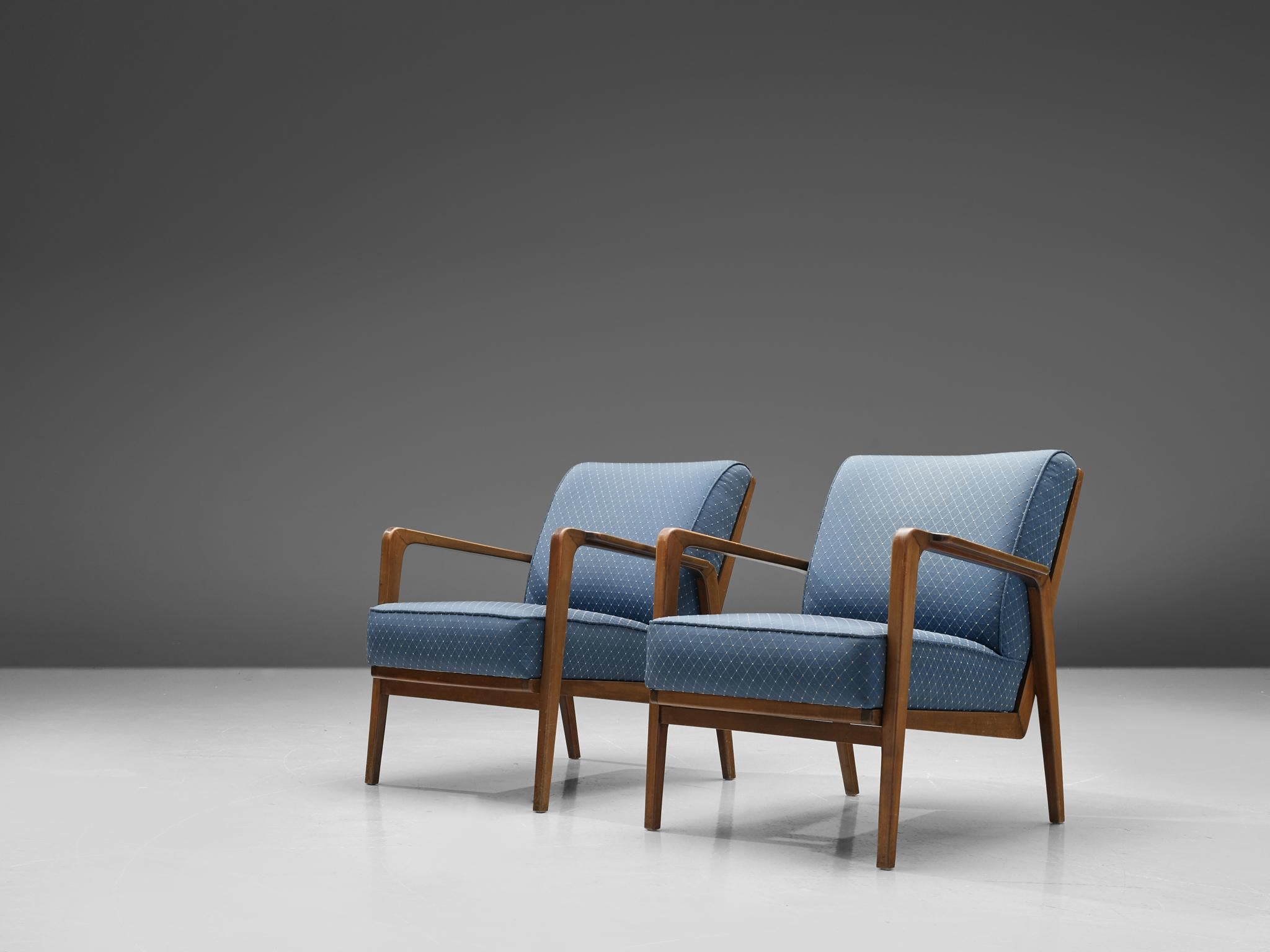 Mid-Century Modern Emiel Veranneman Pair of 'La Chaise' Lounge Chairs, 1952