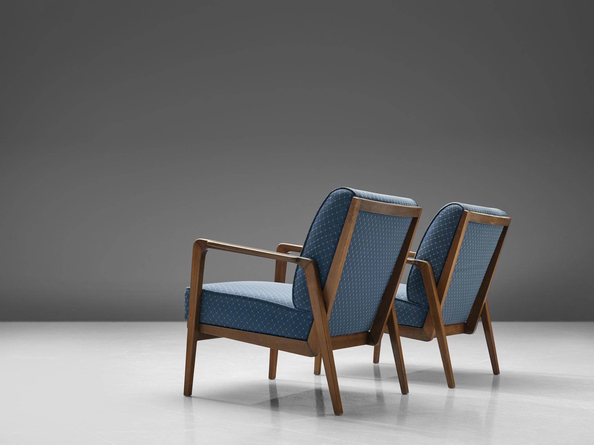 Belgian Emiel Veranneman Pair of 'La Chaise' Lounge Chairs, 1952