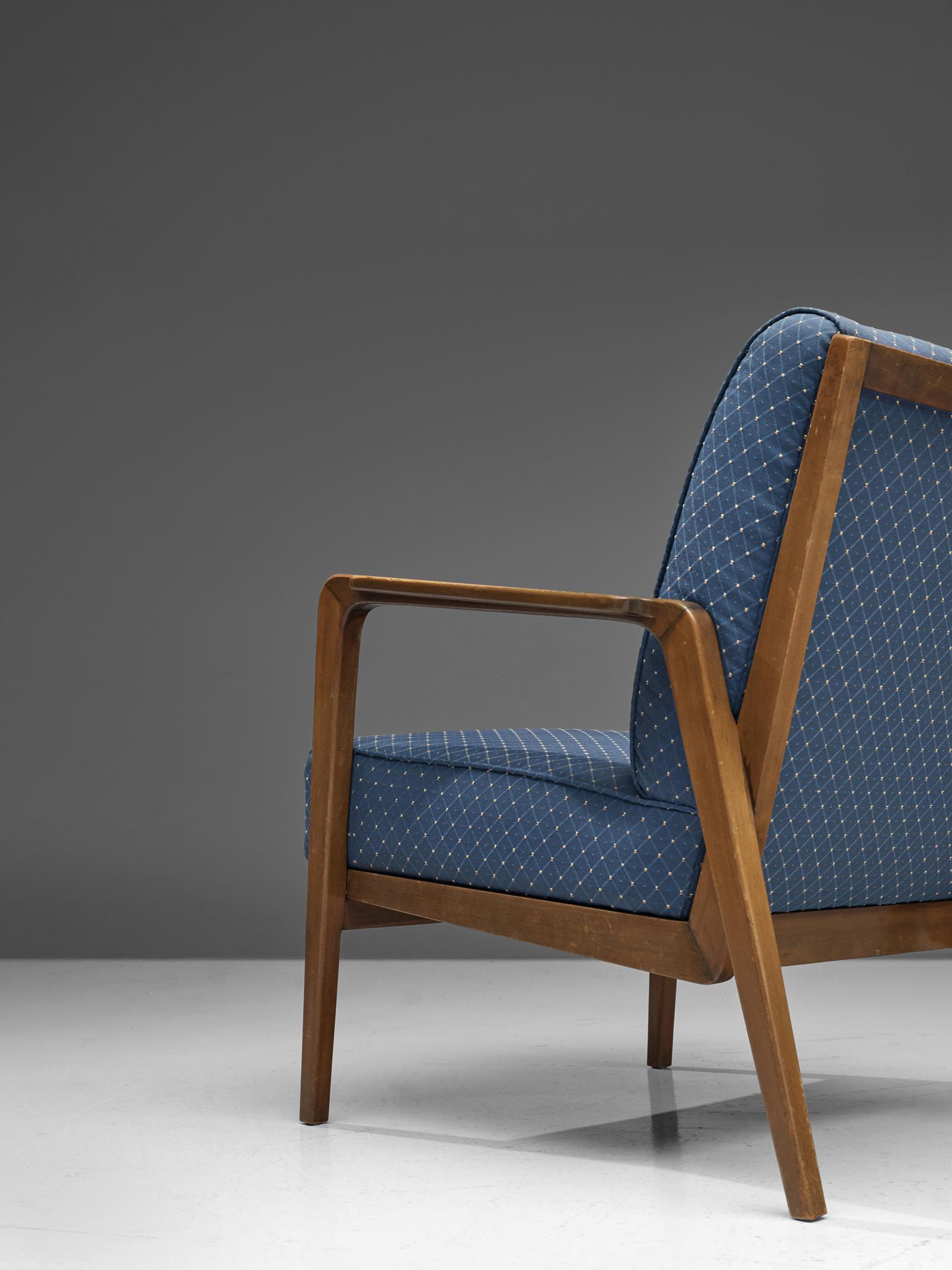 Upholstery Emiel Veranneman Pair of 'La Chaise' Lounge Chairs, 1952