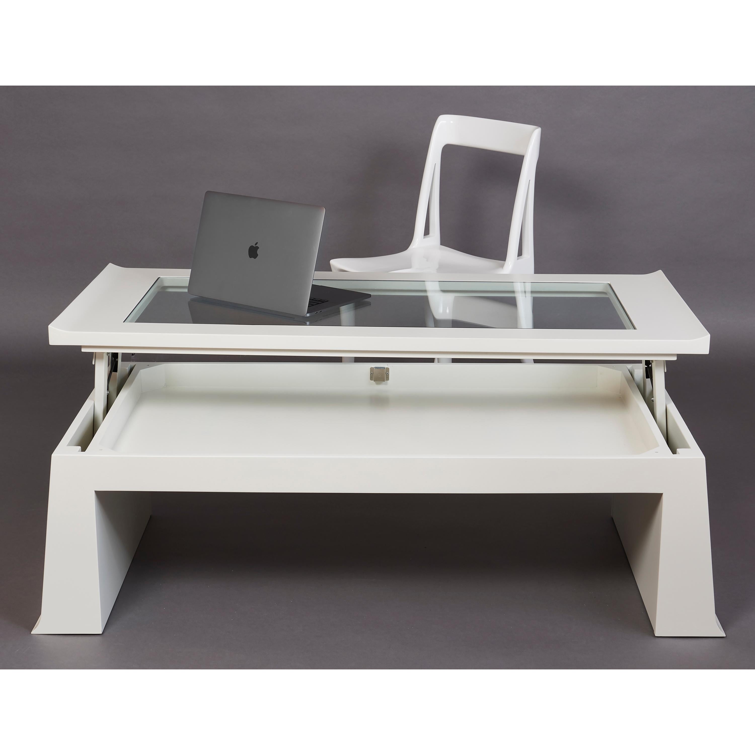 Seltener wandelbarer Couchtisch von Emiel Veranneman, Belgien, ca. 1980 (Ende des 20. Jahrhunderts) im Angebot
