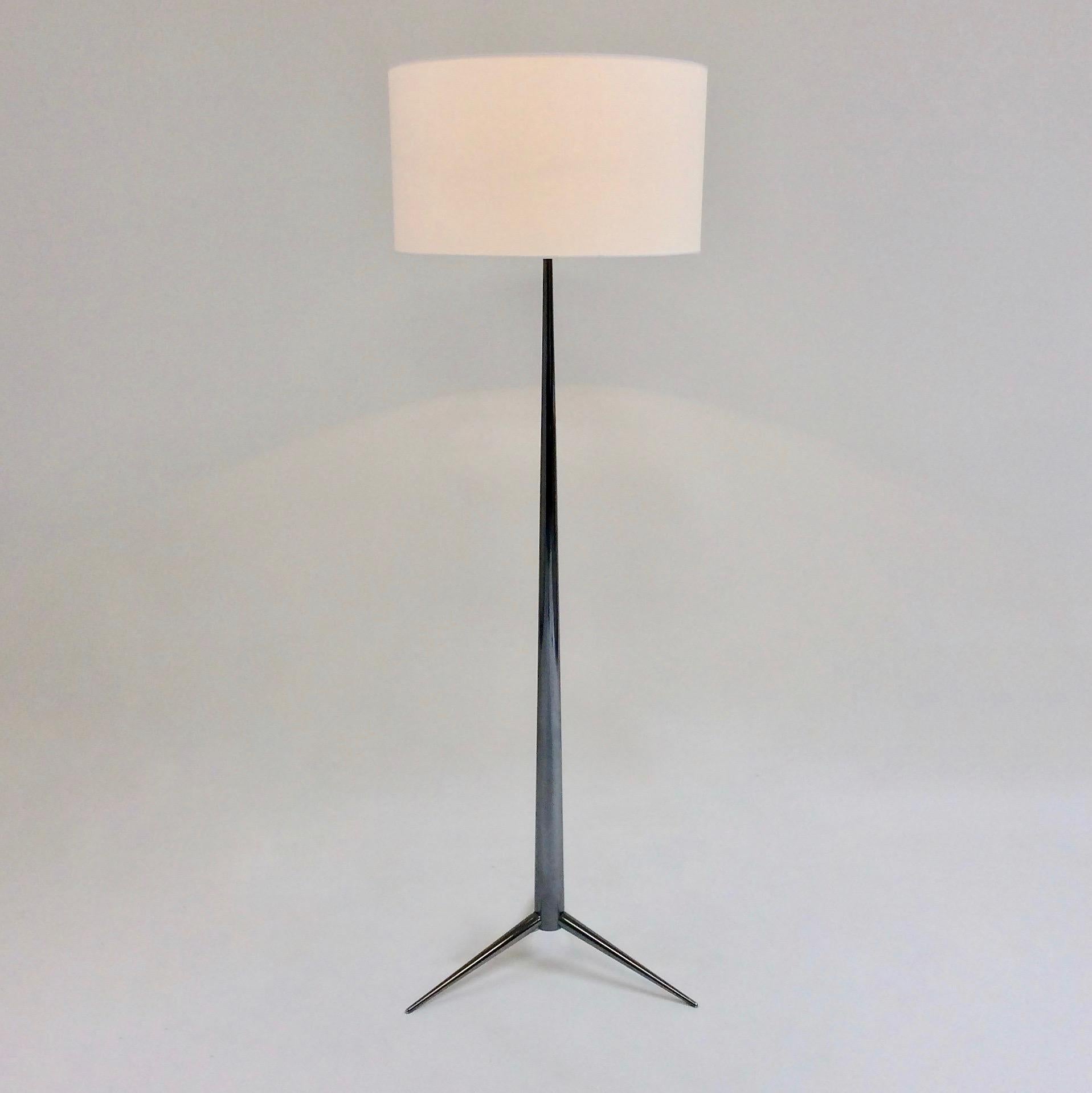 Mid-Century Modern Emiel Veranneman Standard Tripod Floor Lamp, circa 1960, Belgium
