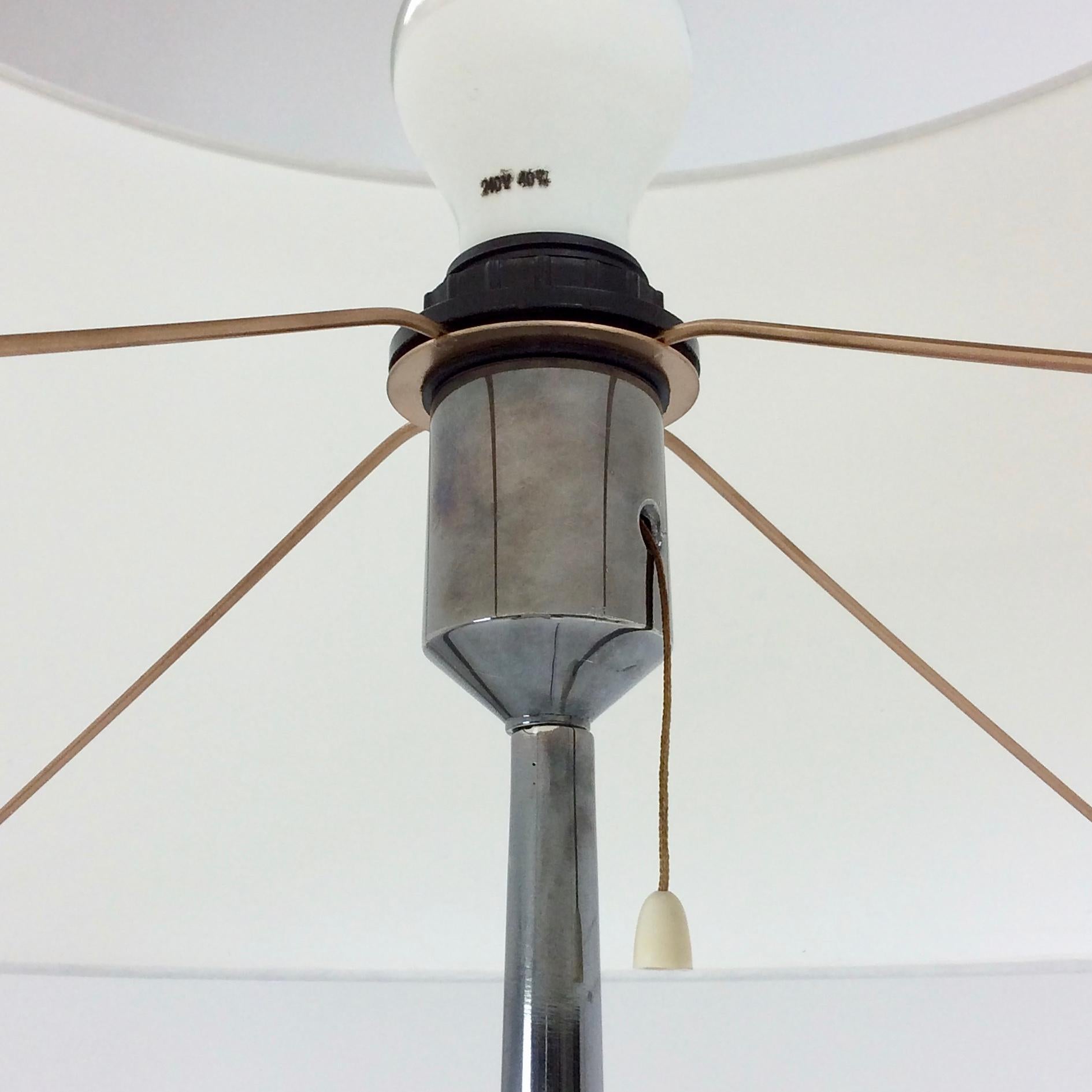 Fabric Emiel Veranneman Standard Tripod Floor Lamp, circa 1960, Belgium